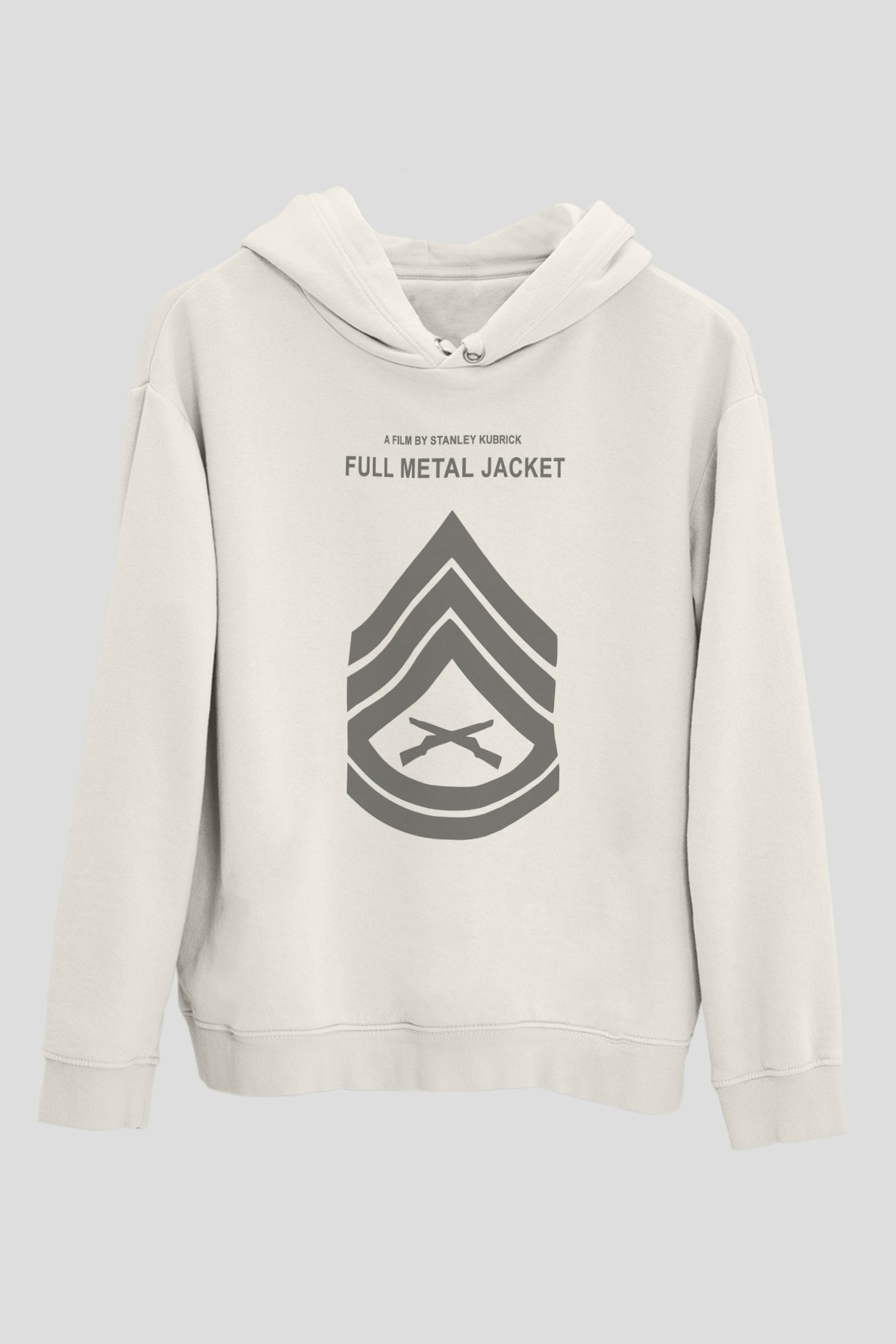 Full Metal Jacket Beyaz Unisex Hoodie