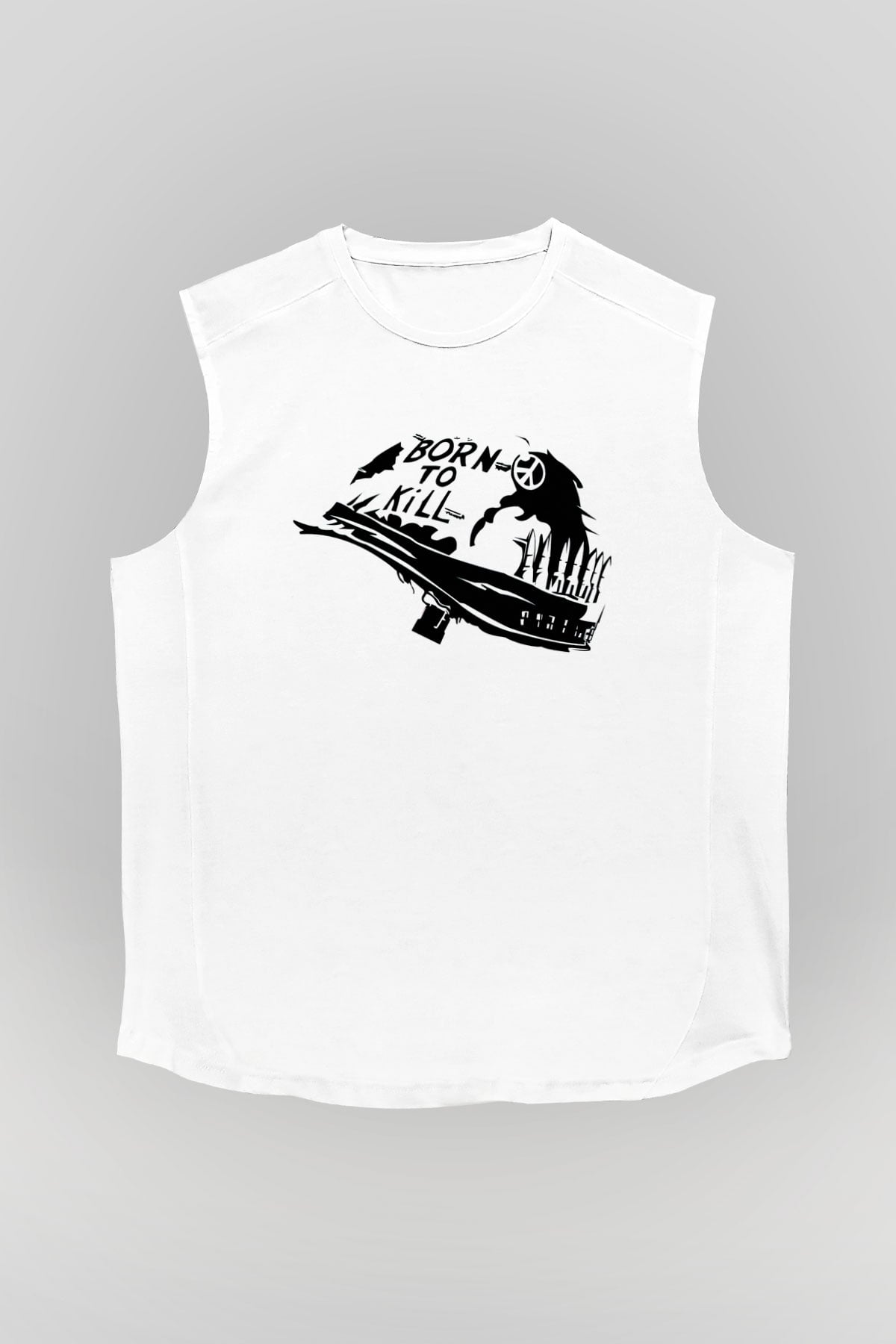 Full Metal Jacket Beyaz Unisex Kolsuz Tişört