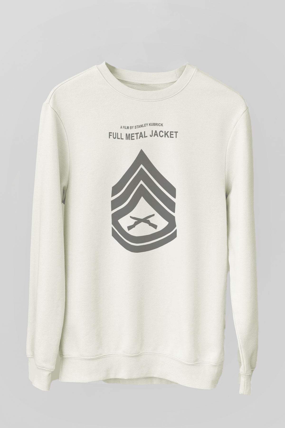 Full Metal Jacket Beyaz Unisex Sweatshirt