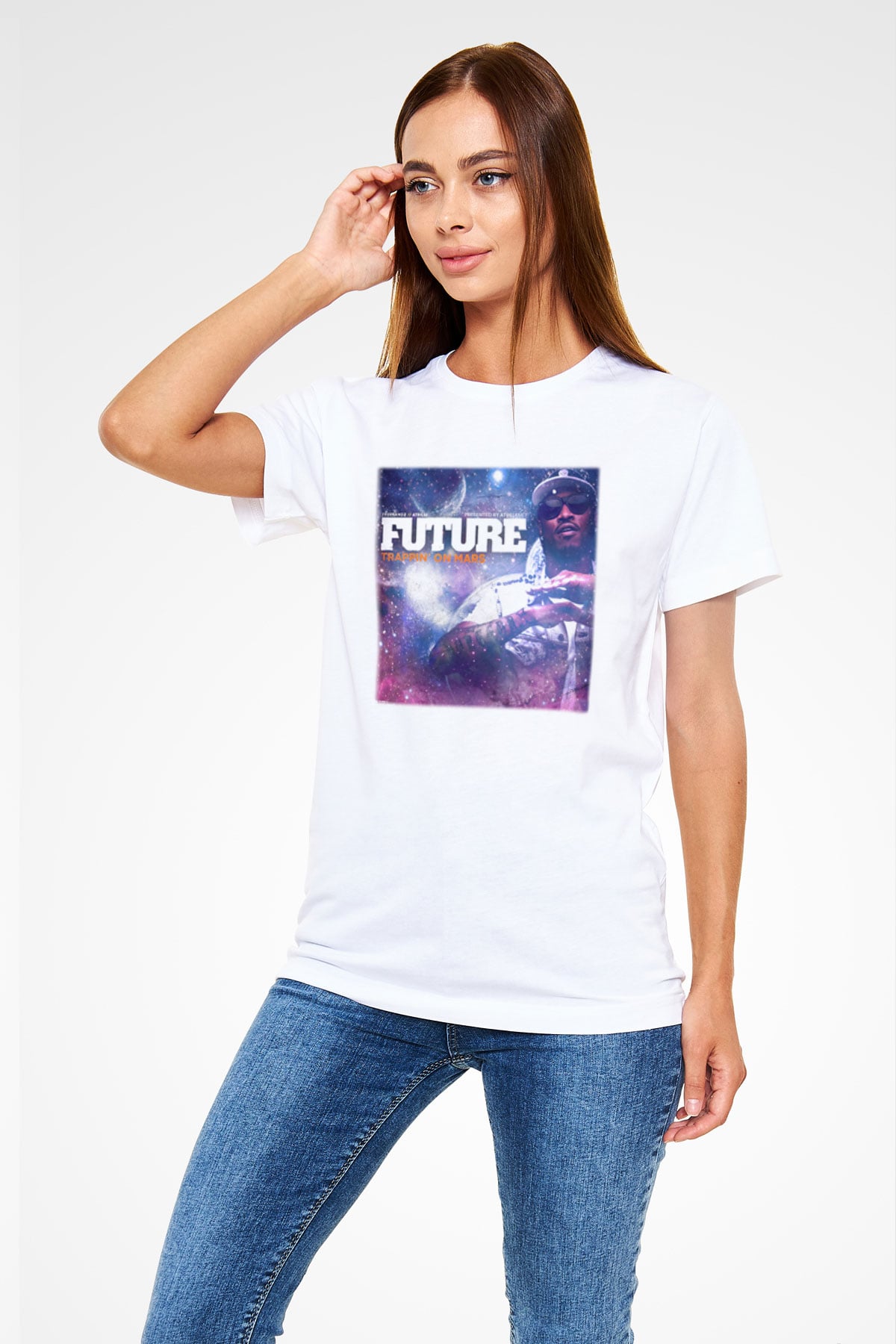 Future Beyaz Unisex Tişört T-Shirt - TişörtFabrikası