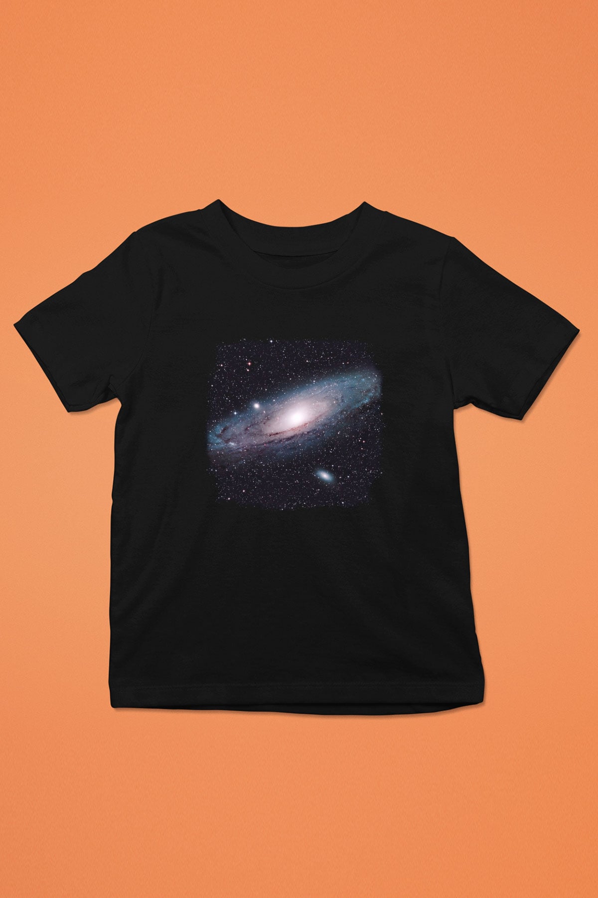 Galaksi Siyah Unisex Çocuk Tişört
