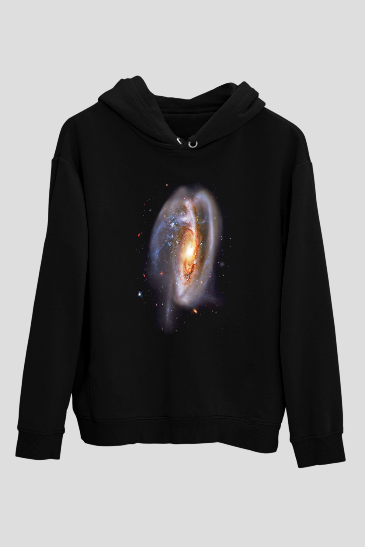 Galaksi Siyah Unisex Hoodie