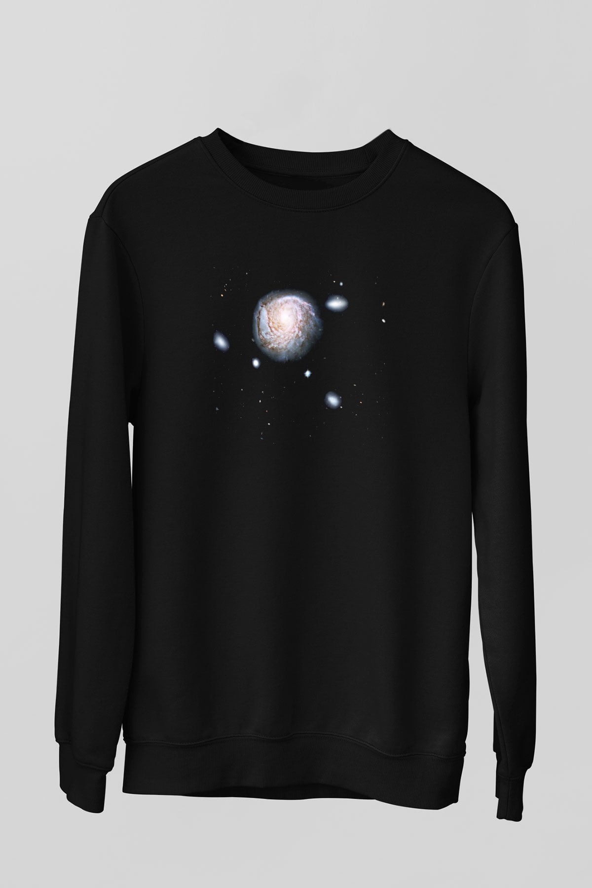 Galaksi Siyah Unisex Sweatshirt