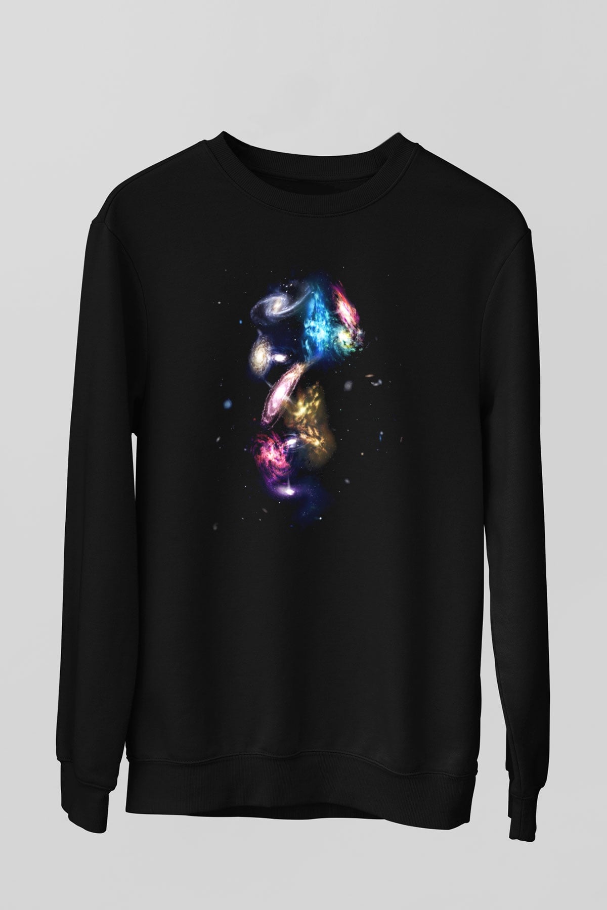 Galaksi Siyah Unisex Sweatshirt