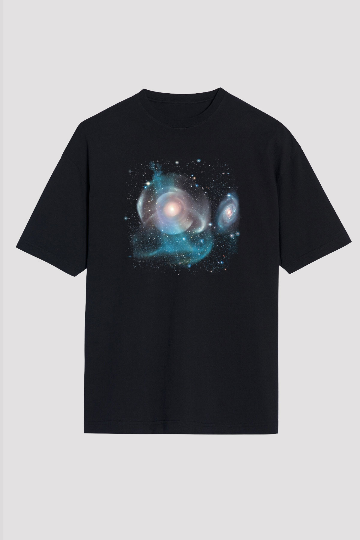 Galaksi Siyah Oversize Tişört Oversize T-shirt - TişörtFabrikası