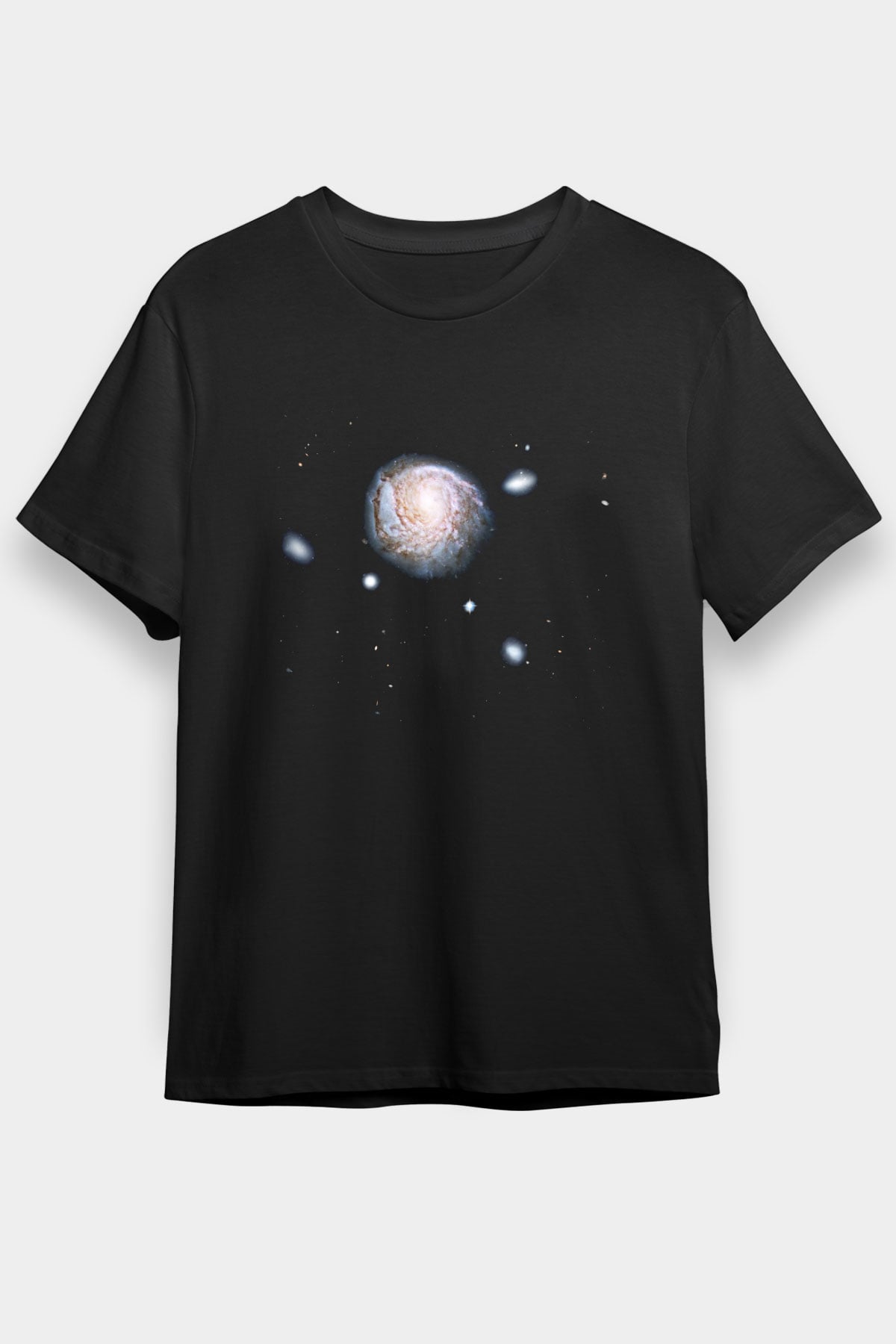 Galaksi Siyah Unisex Tişört T-Shirt - TişörtFabrikası