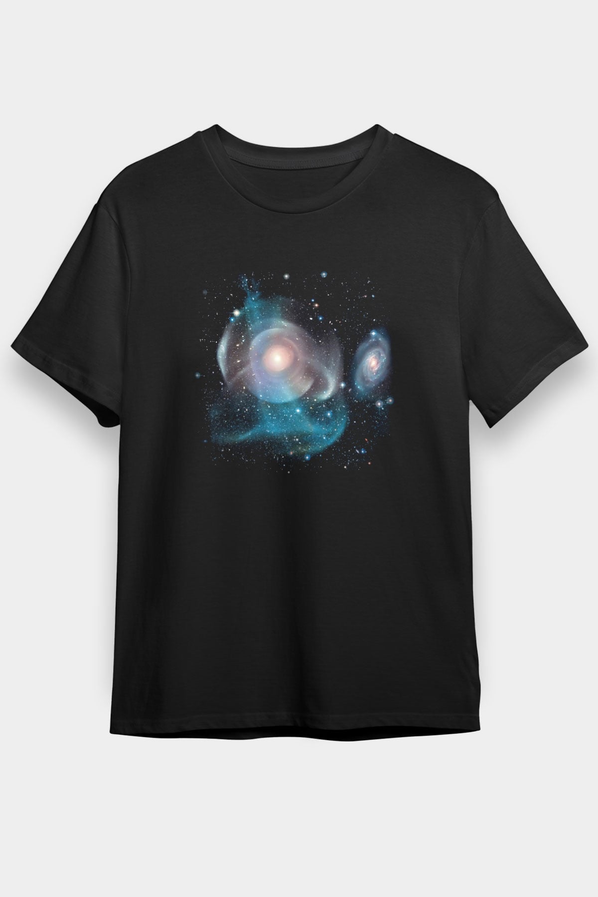 Galaksi Siyah Unisex Tişört T-Shirt - TişörtFabrikası
