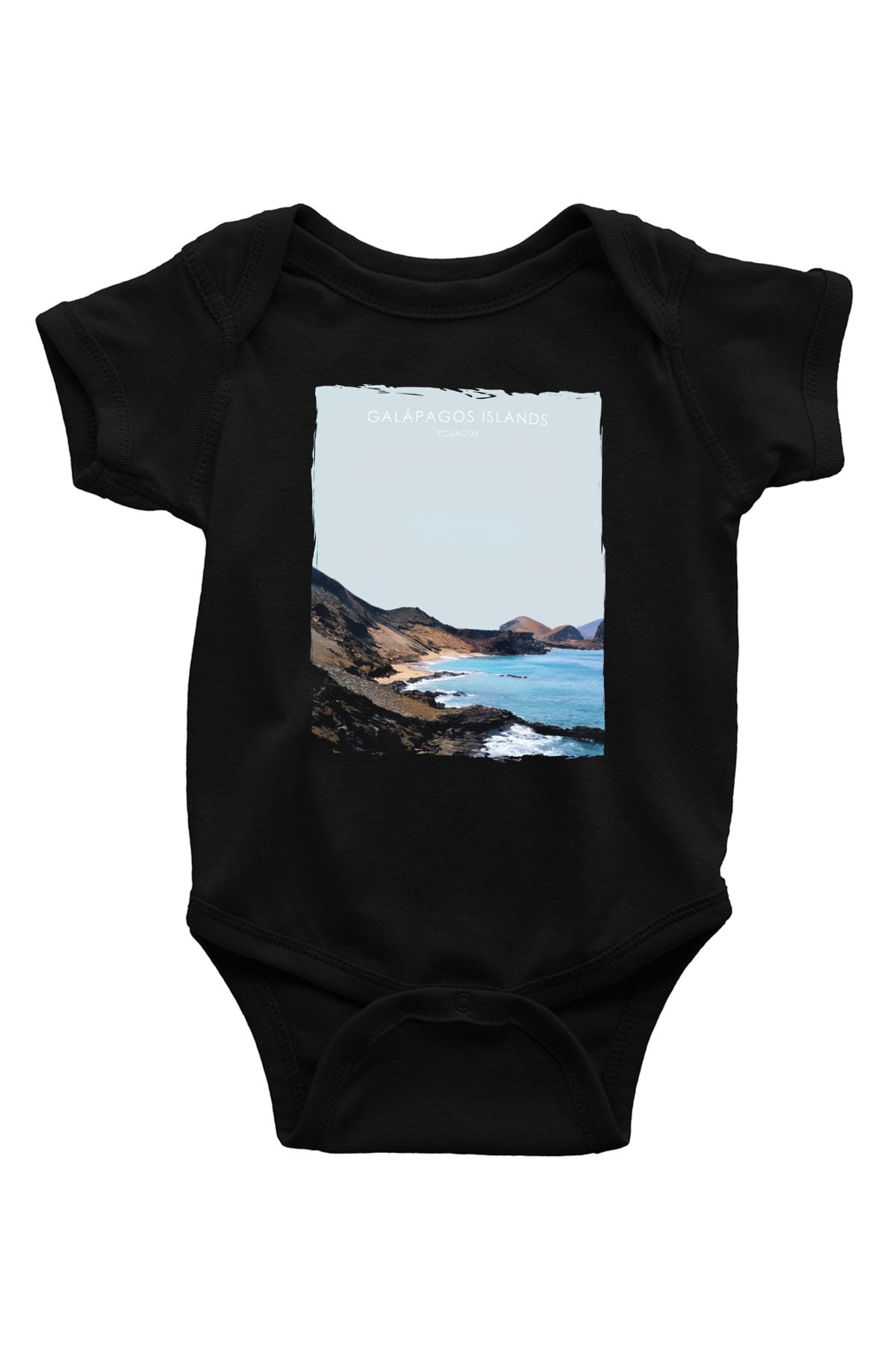 Galapagos Adaları Siyah Bebek Body - Zıbın