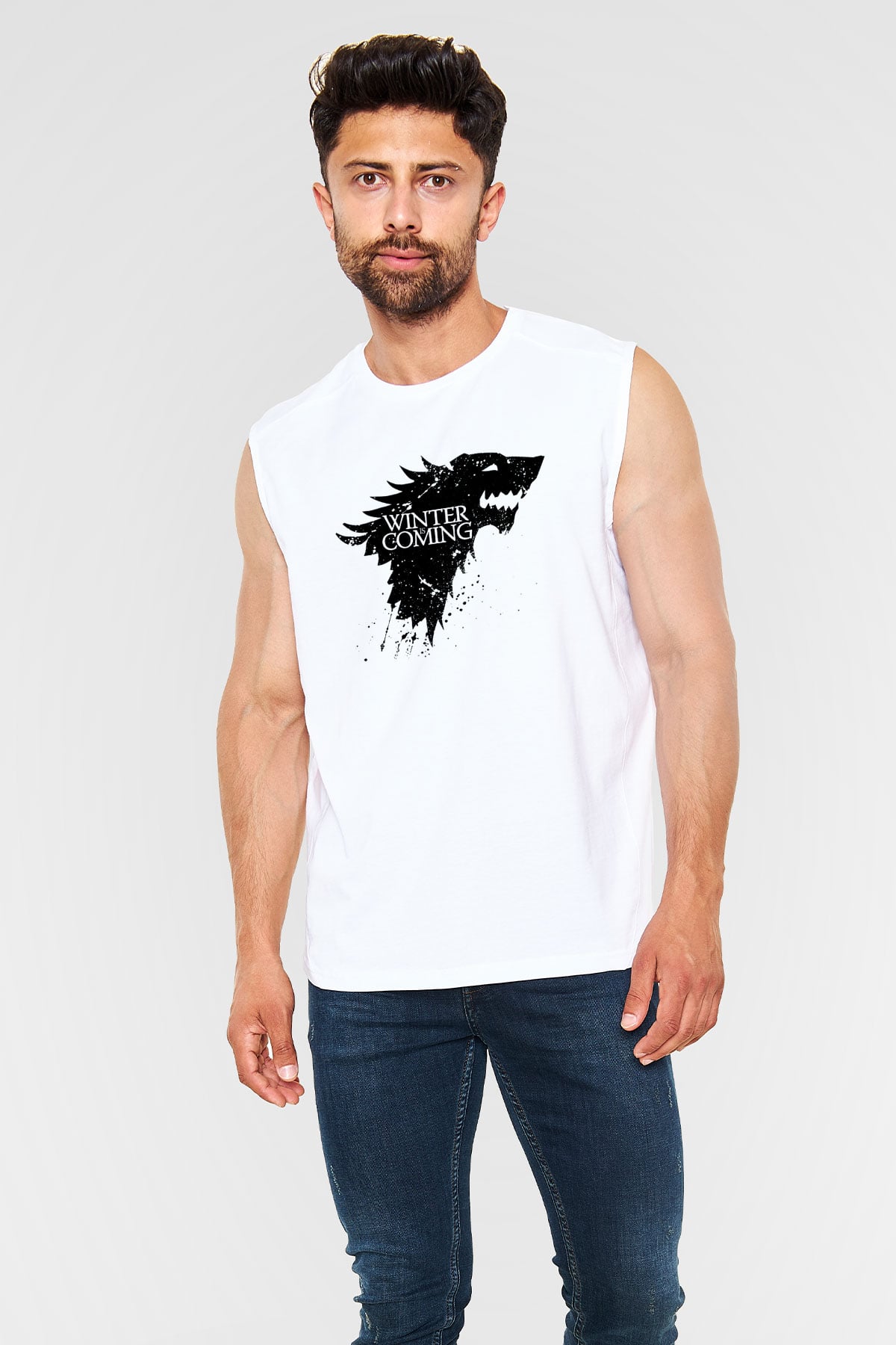 Game of Thrones Beyaz Unisex Kolsuz Tişört