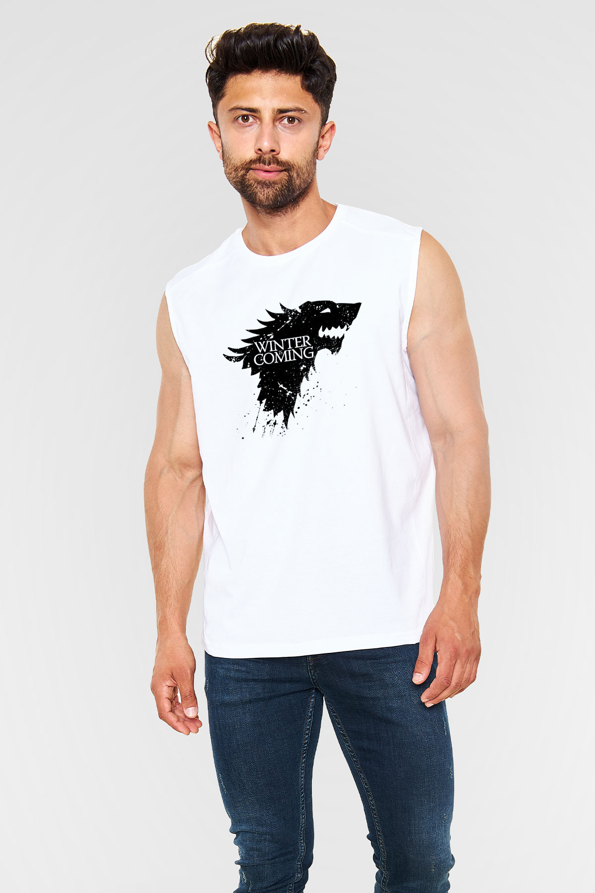 Game of Thrones Beyaz Unisex Kolsuz Tişört