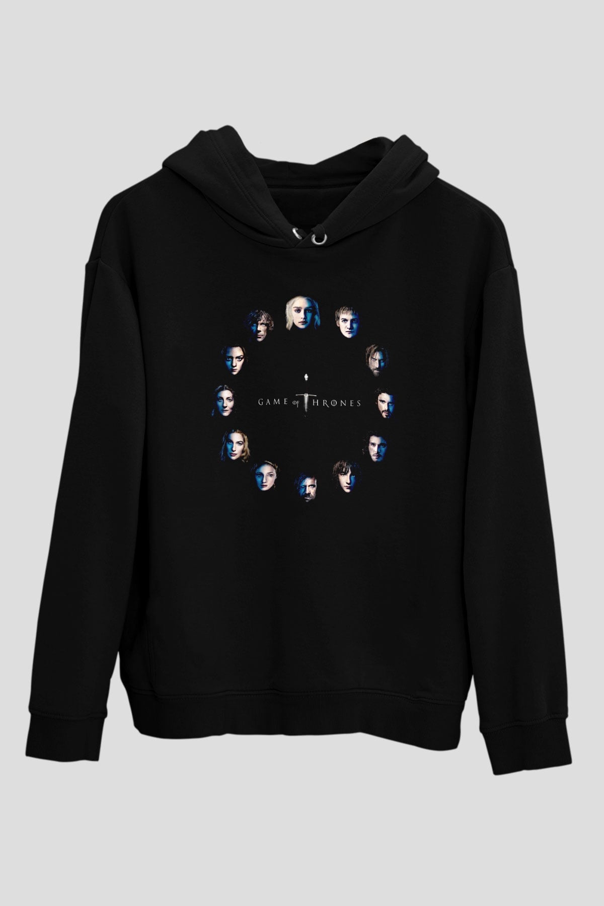 Game of Thrones Siyah Unisex Hoodie