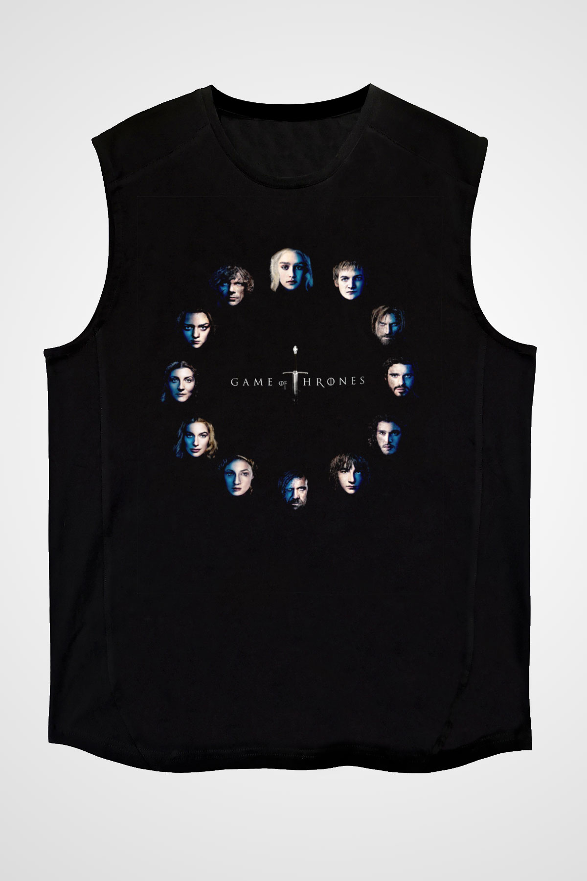 Game of Thrones Siyah Unisex Kolsuz Tişört