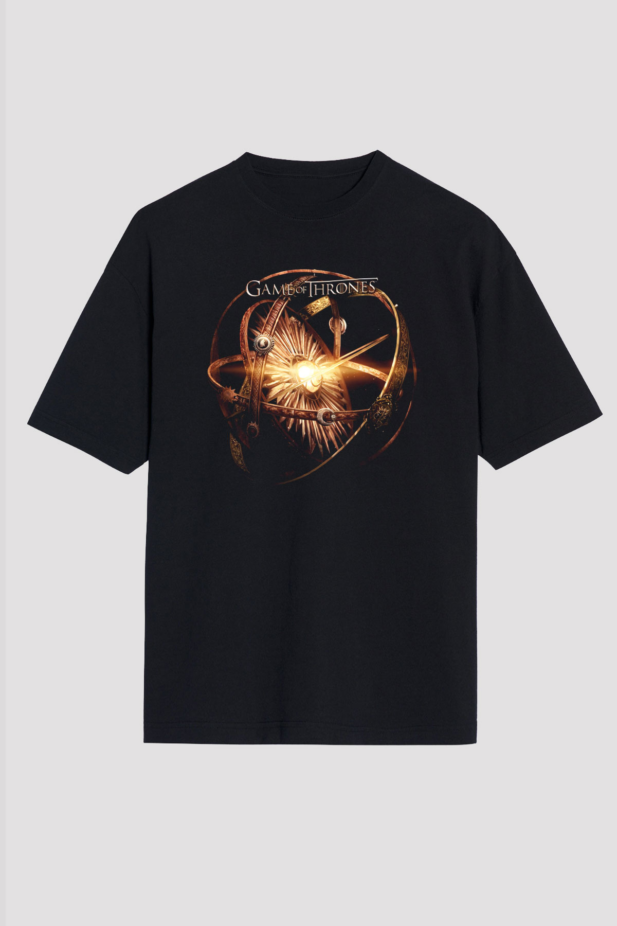 Game of Thrones Siyah Unisex Oversize Tişört T-Shirt
