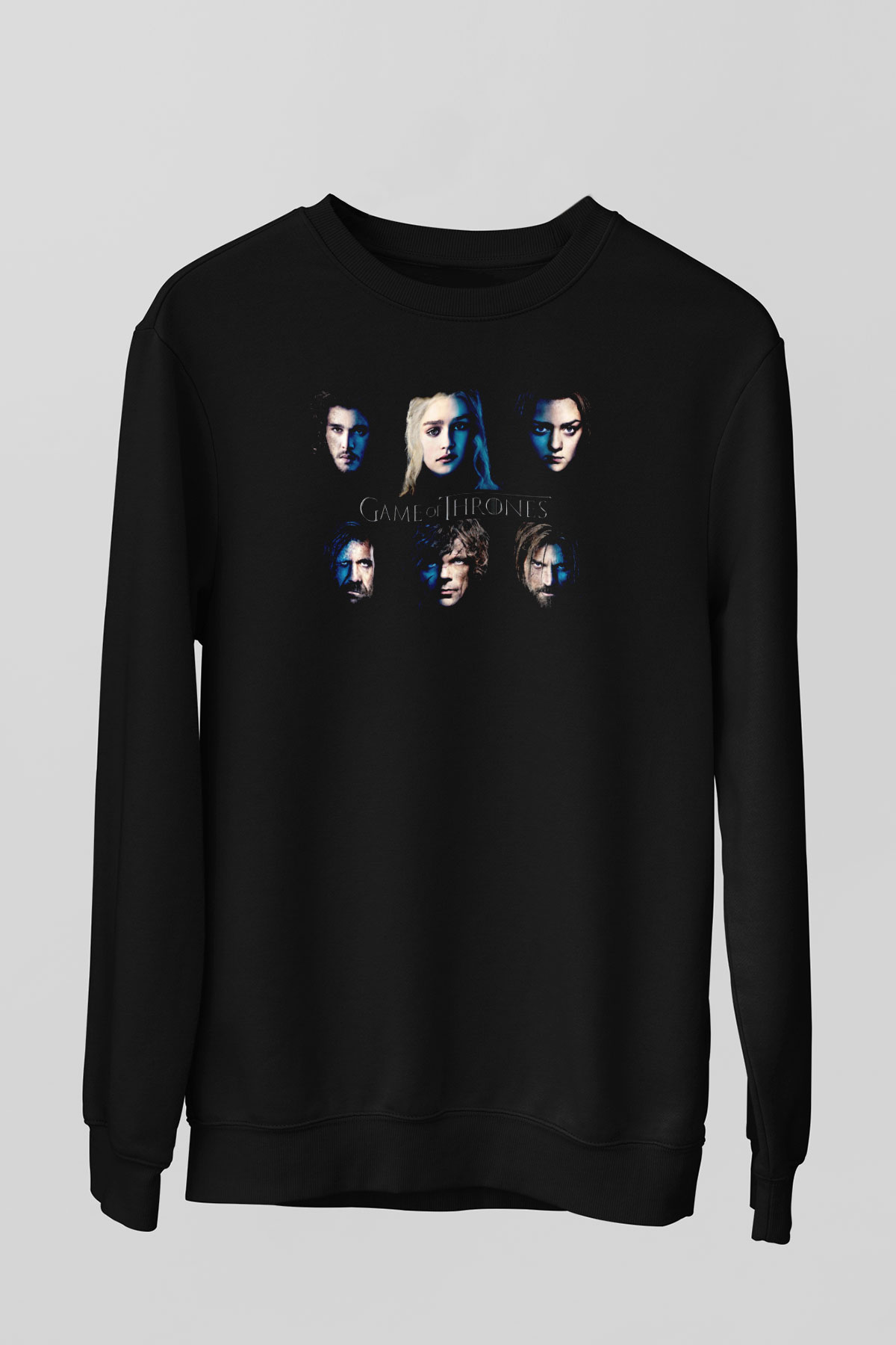 Game of Thrones Siyah Unisex Sweatshirt