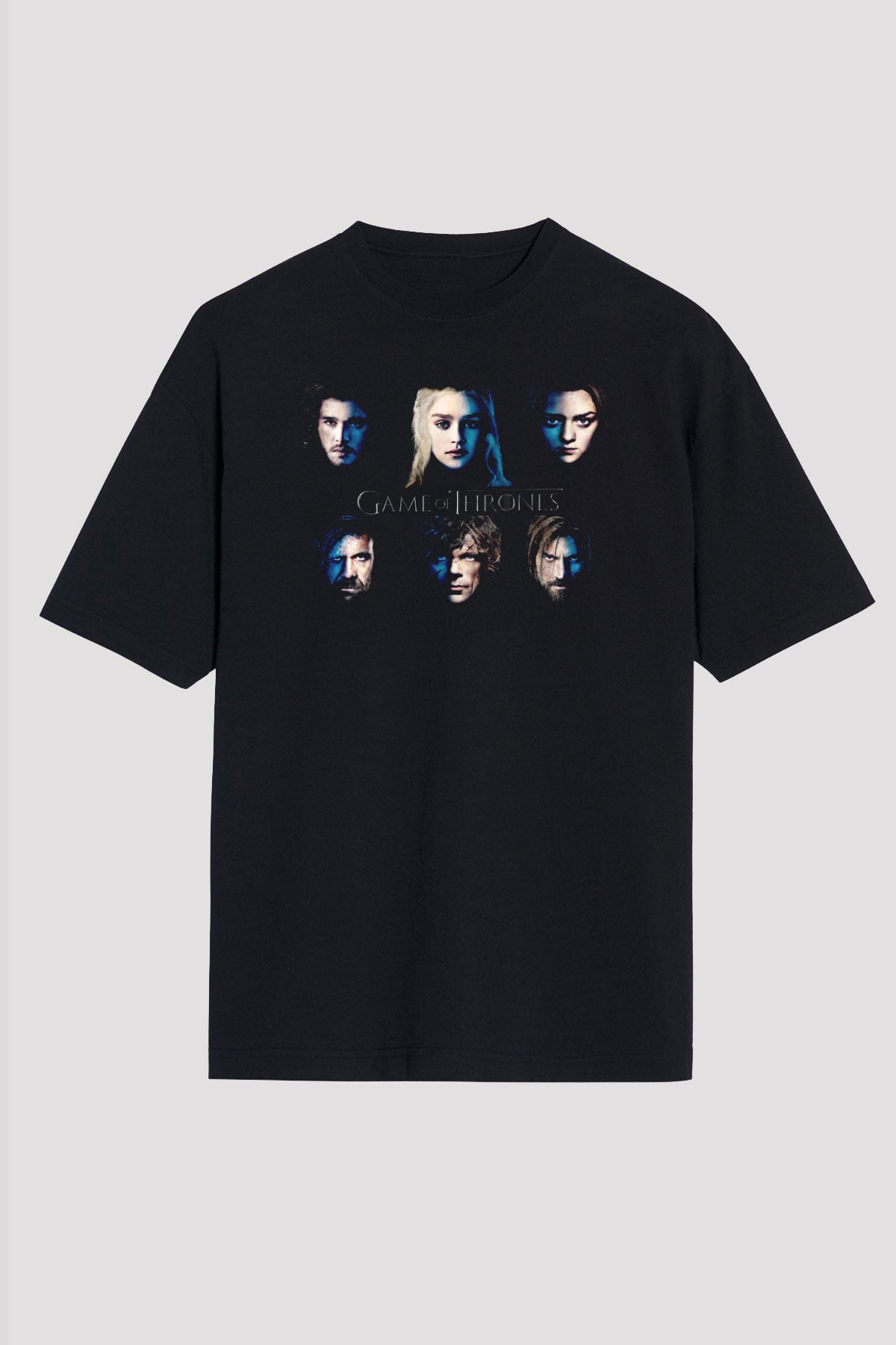 Game of Thrones Siyah Oversize Tişört Oversize T-shirt