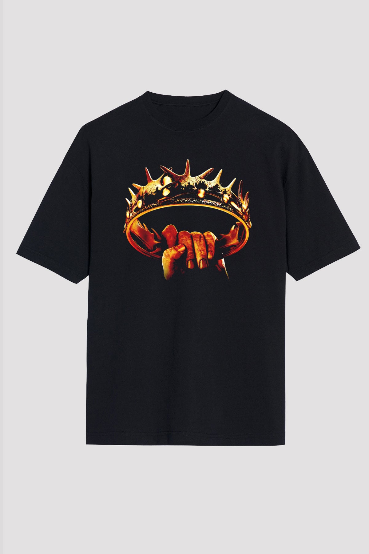 Game of Thrones Siyah Oversize Tişört Oversize T-shirt