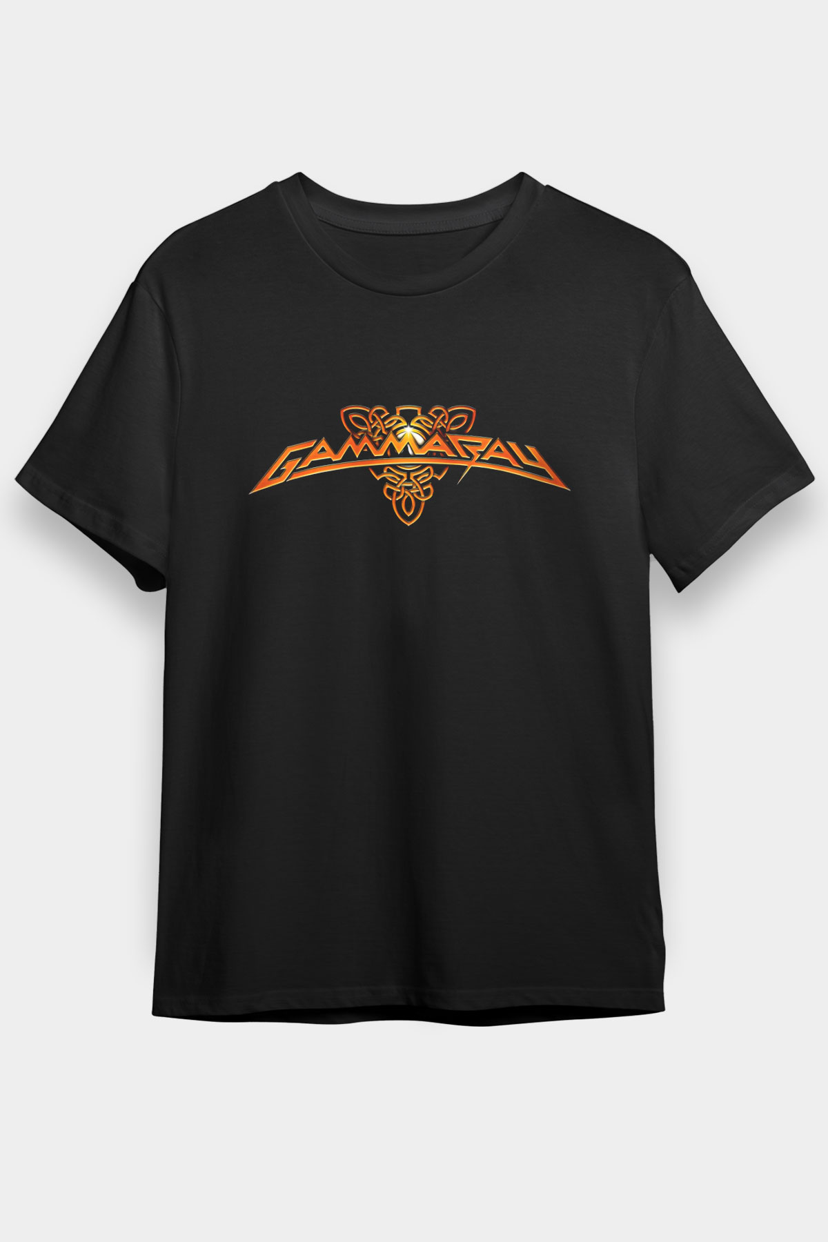 Gammaray Baskılı Unisex Siyah Tişört - Tshirt