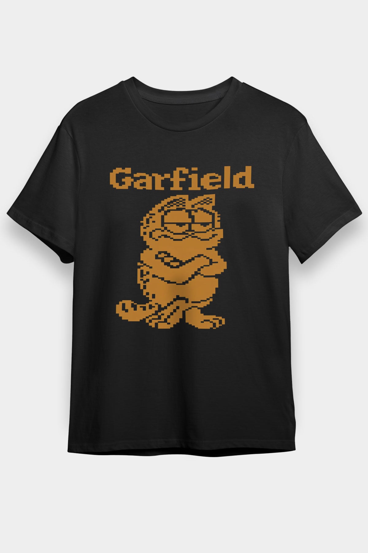 Garfield Siyah Unisex Tişört