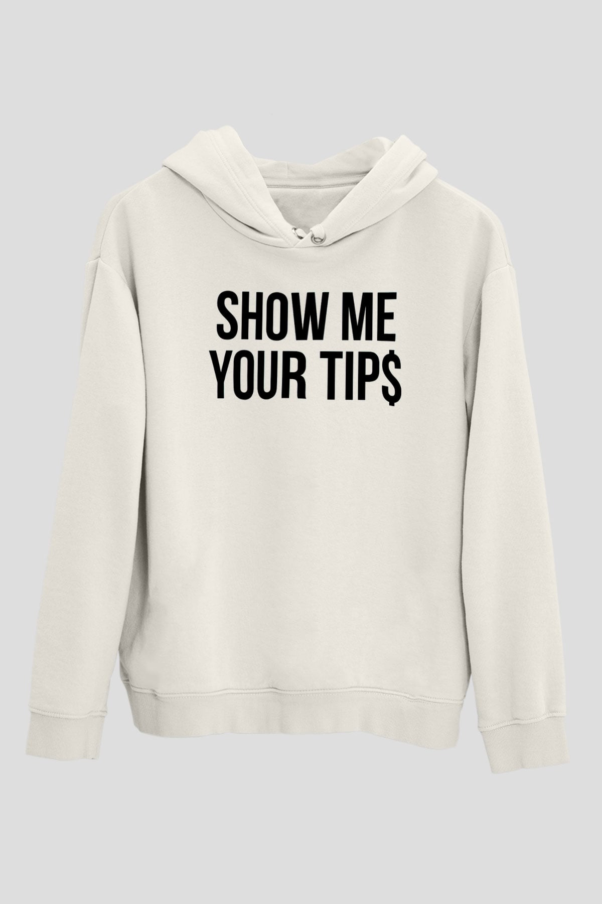 Garson Beyaz Unisex Kapüşonlu Sweatshirt