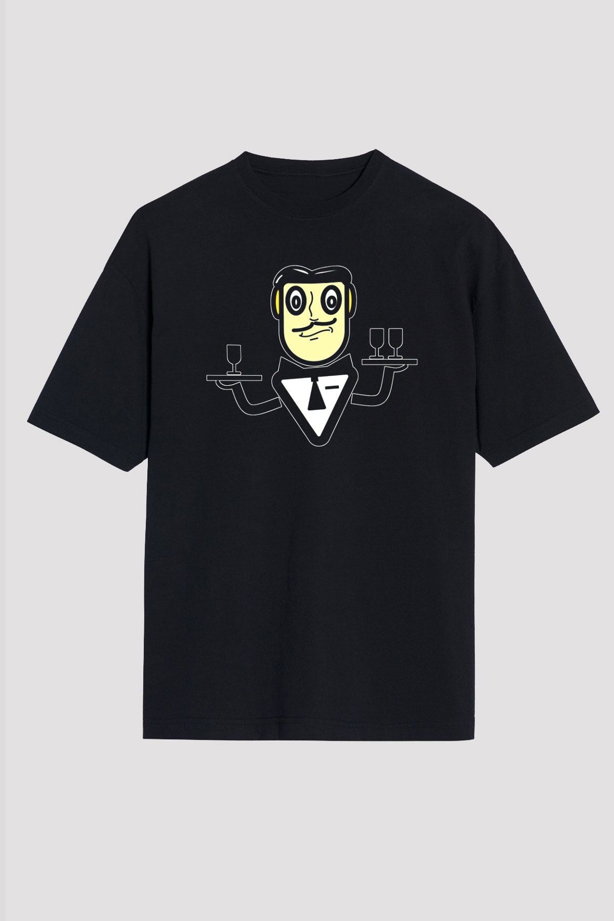 Garson Siyah Oversize Tişört Oversize T-shirt - TişörtFabrikası