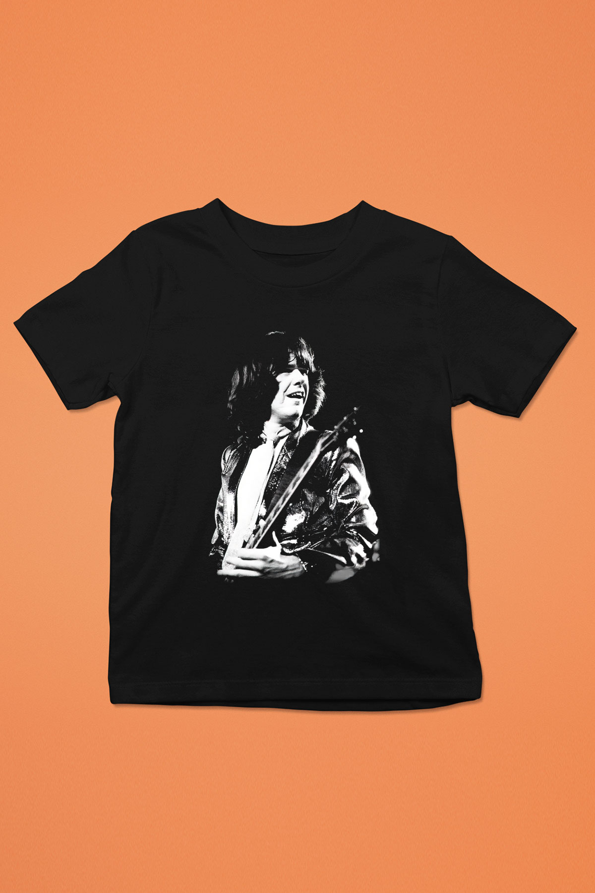 Gary Moore Baskılı Siyah Unisex Çocuk Tişört