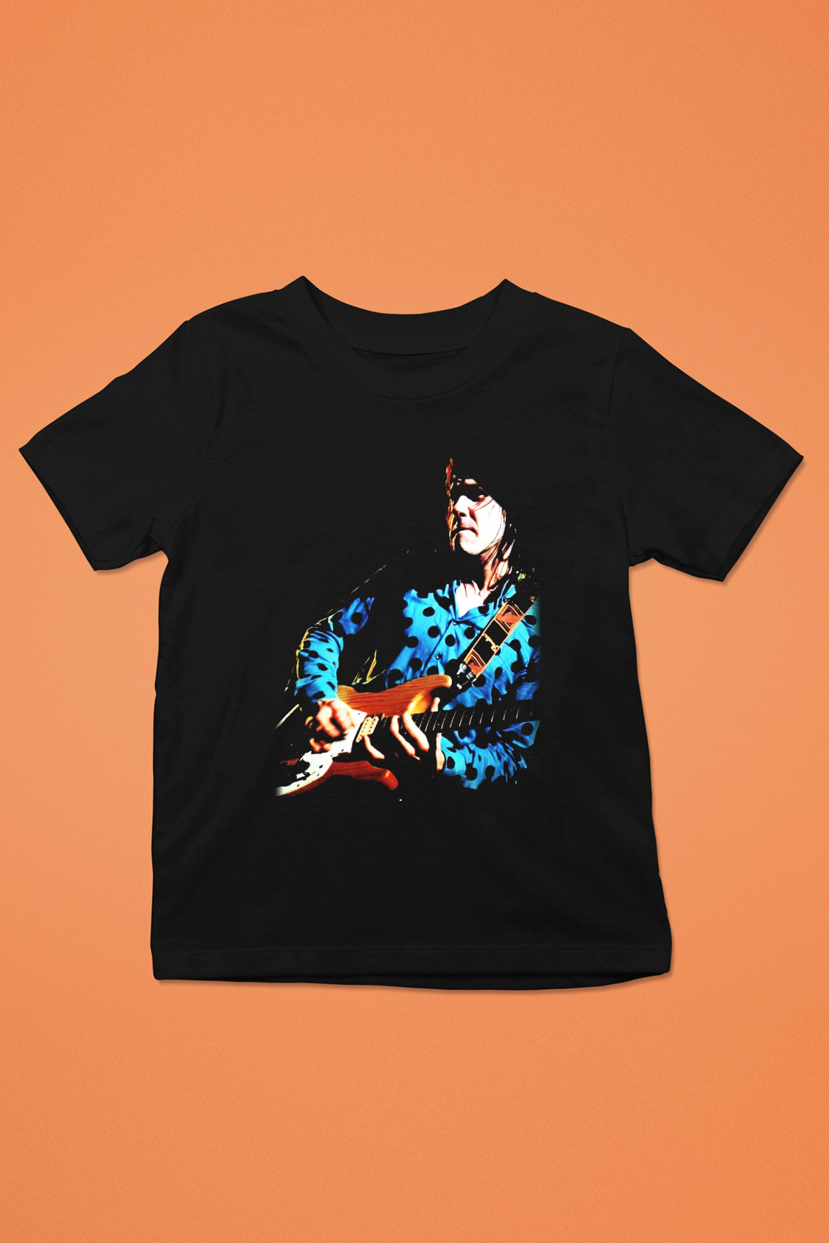 Gary Moore Baskılı Siyah Unisex Çocuk Tişört