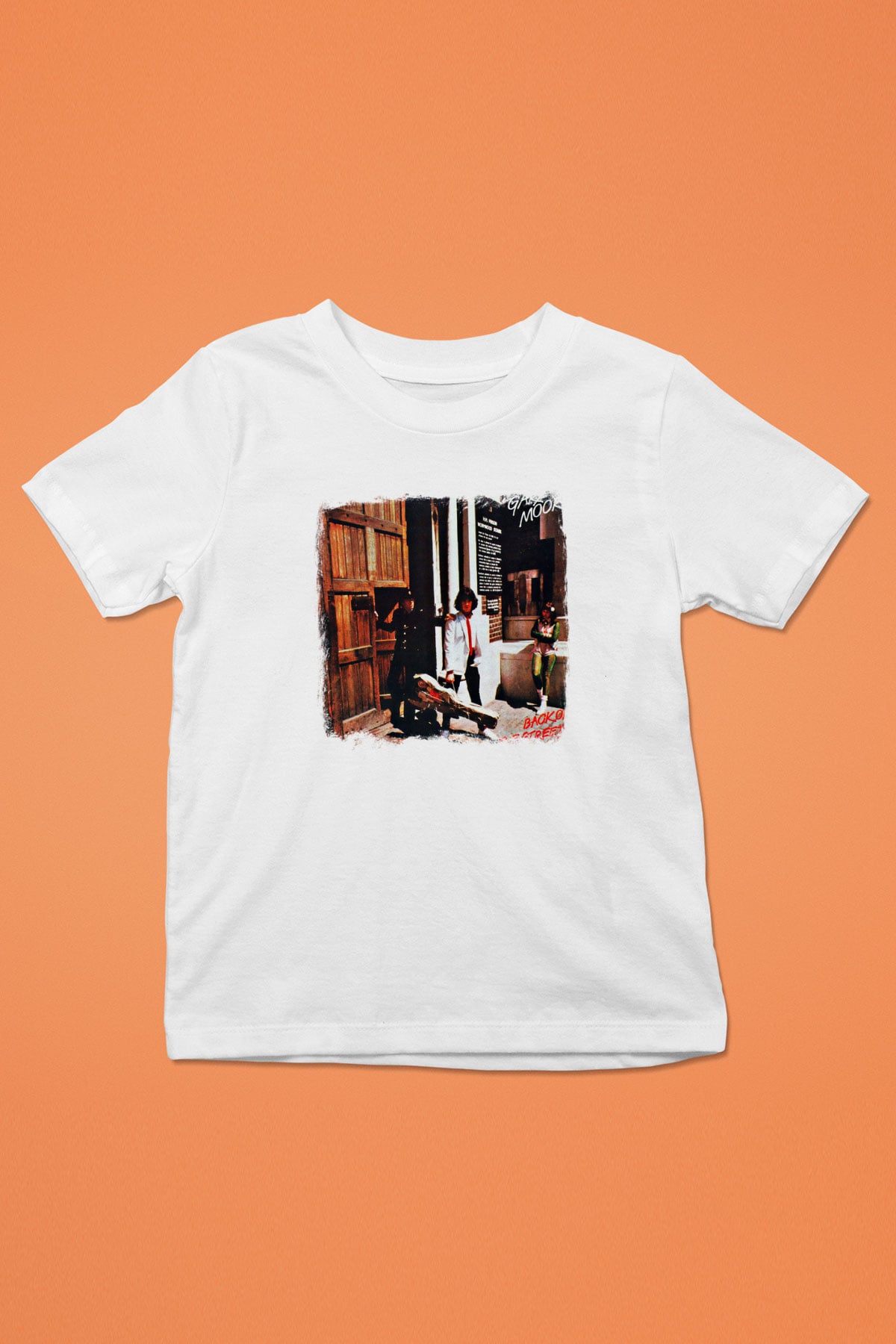 Gary Moore Baskılı Unisex Beyaz Çocuk Tişört