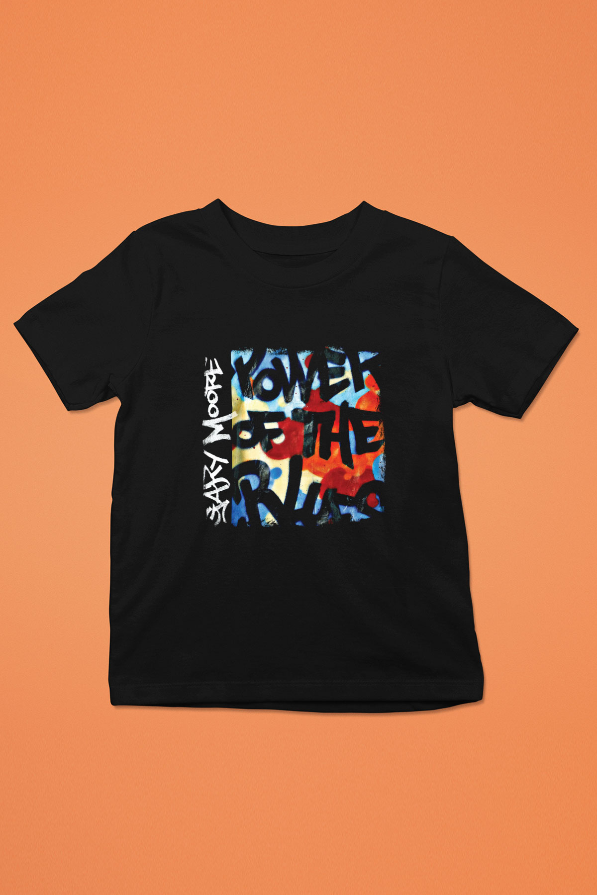Gary Moore Baskılı Unisex Siyah Çocuk Tişört