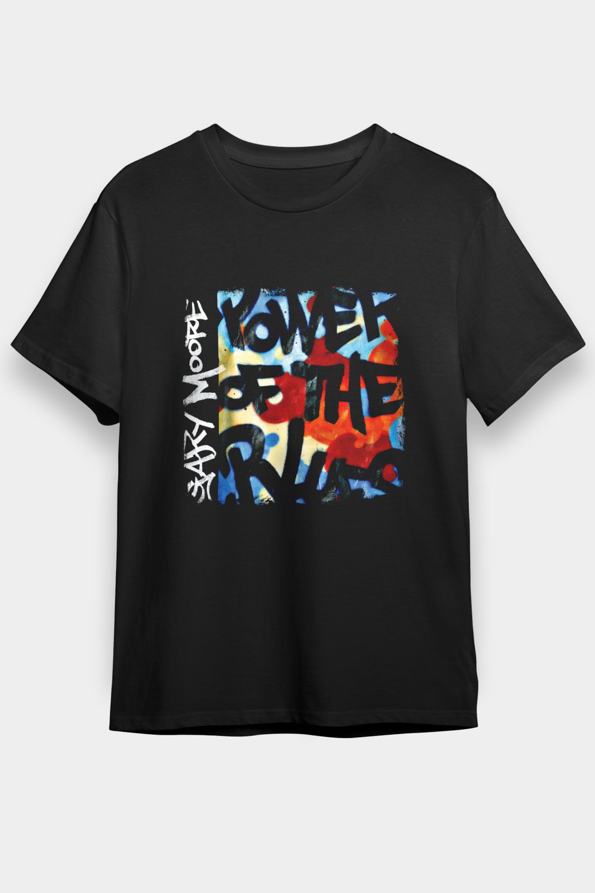 Gary Moore Baskılı Unisex Siyah Tişört
