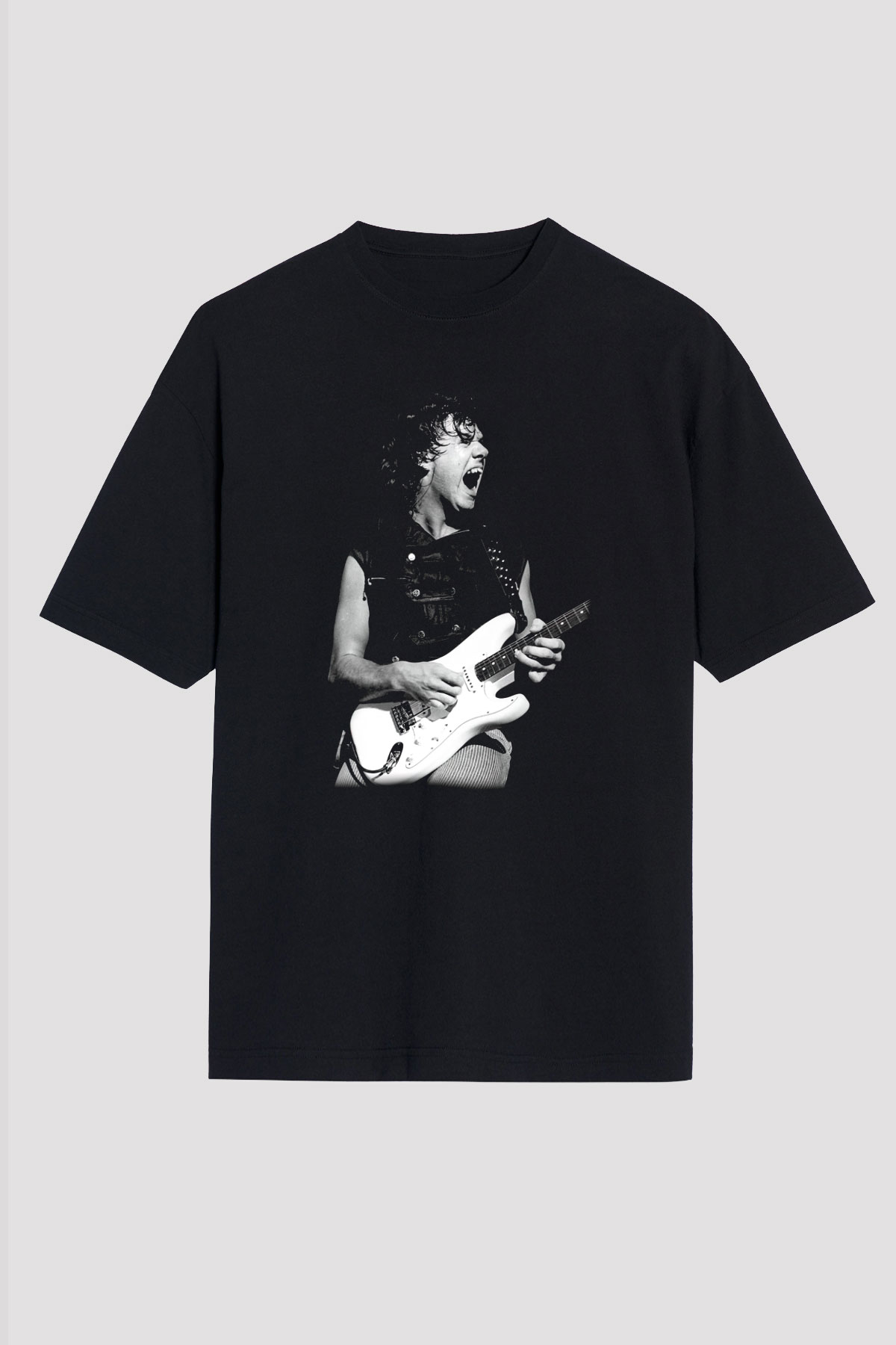 Gary Moore Siyah Unisex Oversize Tişört T-Shirt
