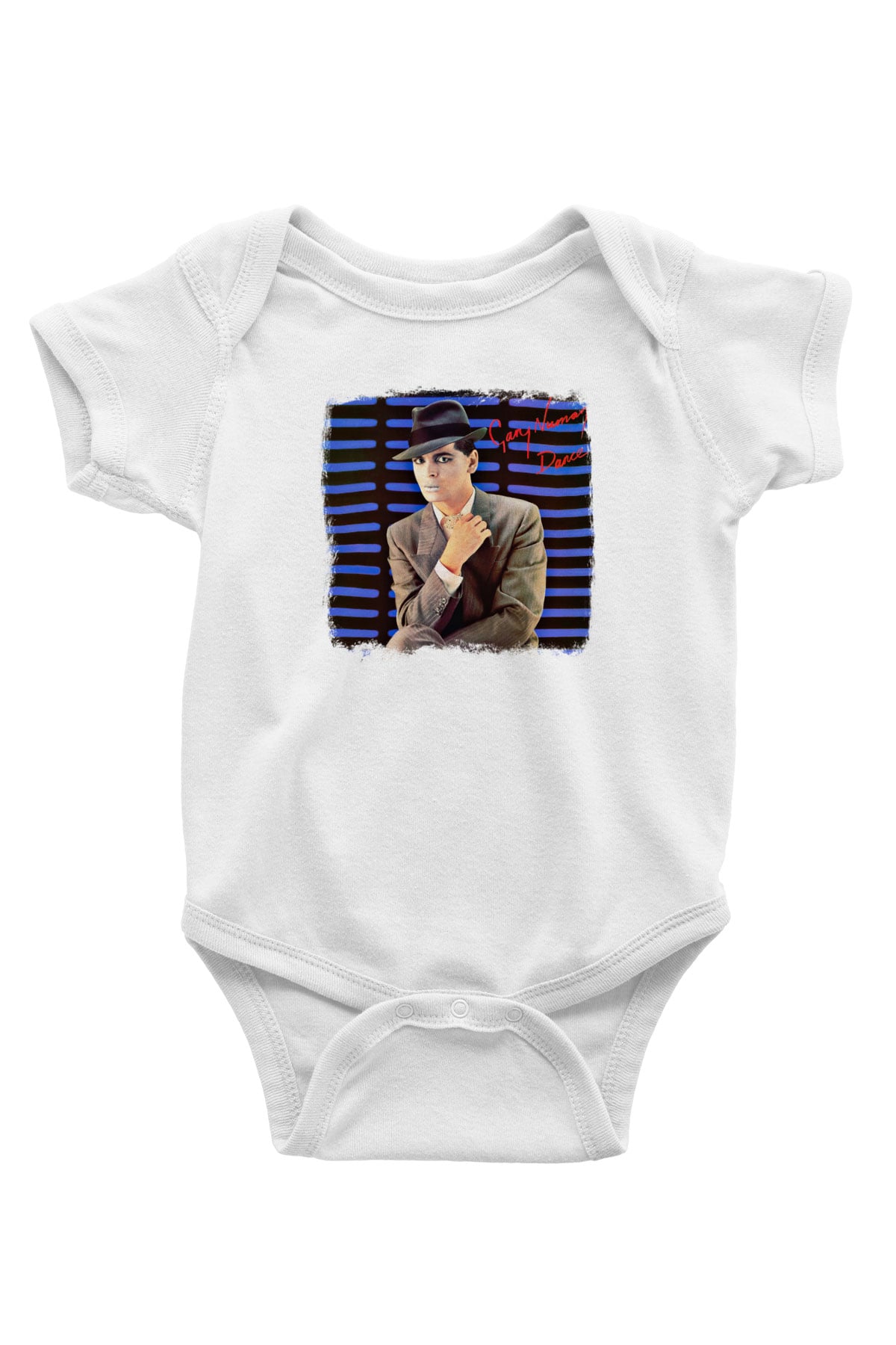 Gary Numan Baskılı Unisex Beyaz Bebek Body - Zıbın