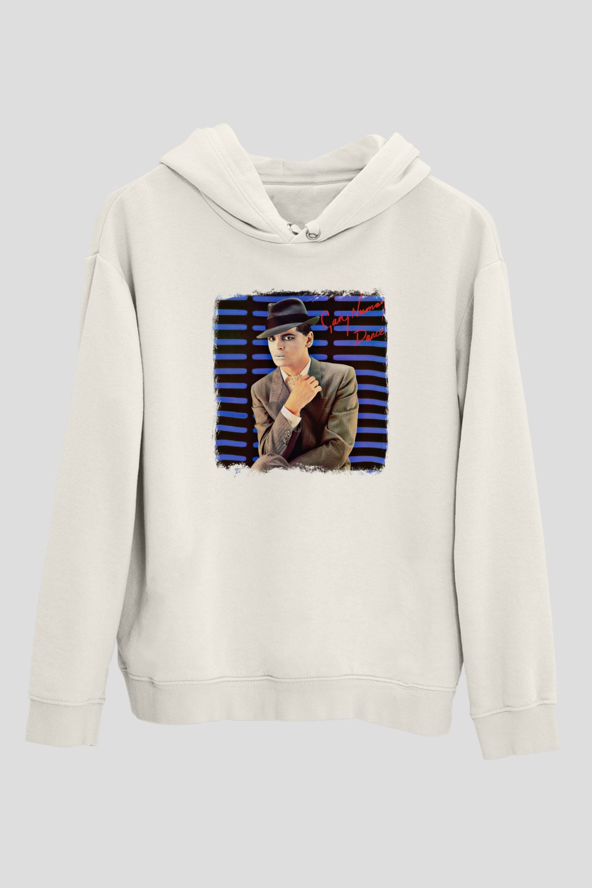 Gary Numan Baskılı Unisex Beyaz Hoodie