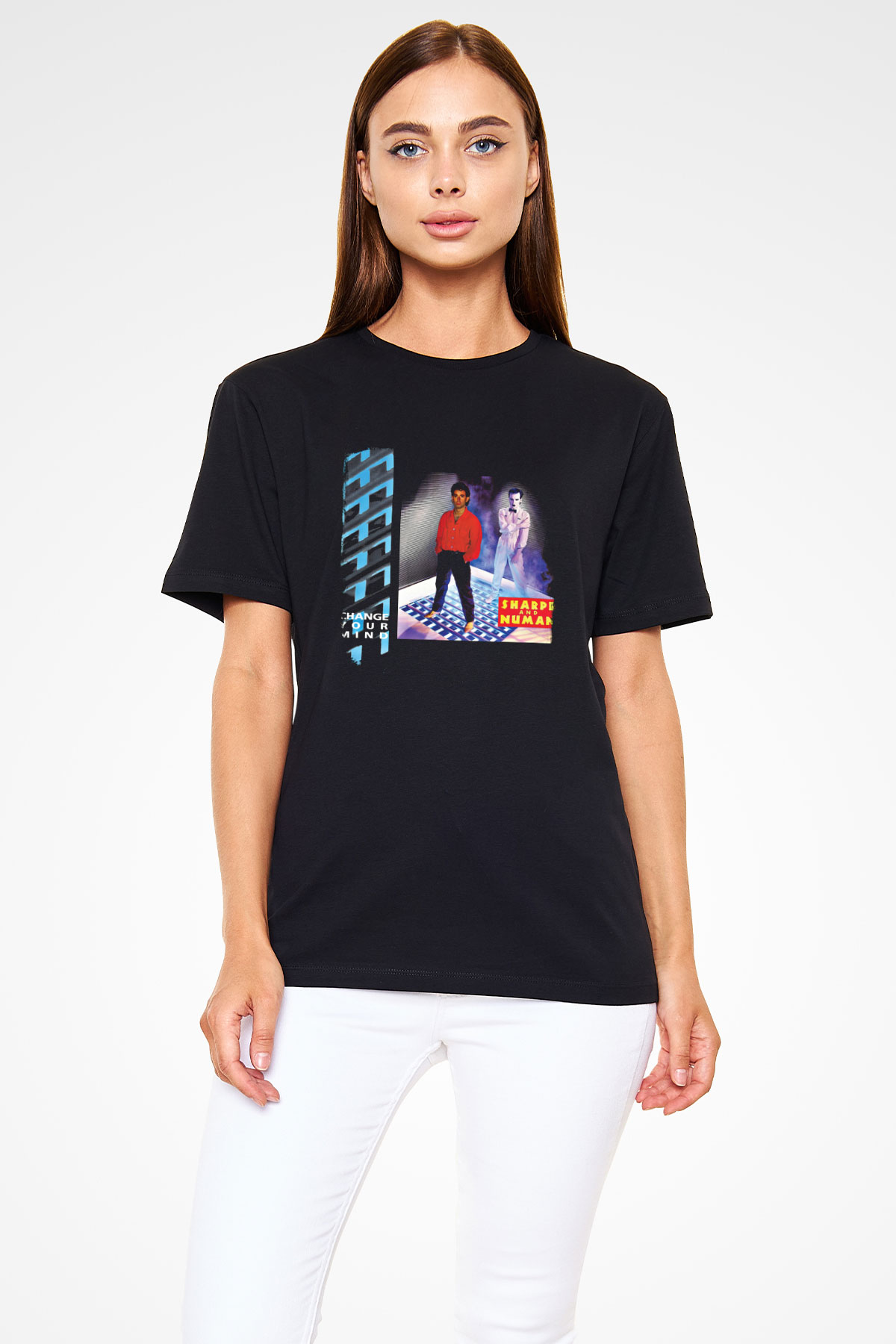 Gary Numan Baskılı Unisex Siyah Tişört