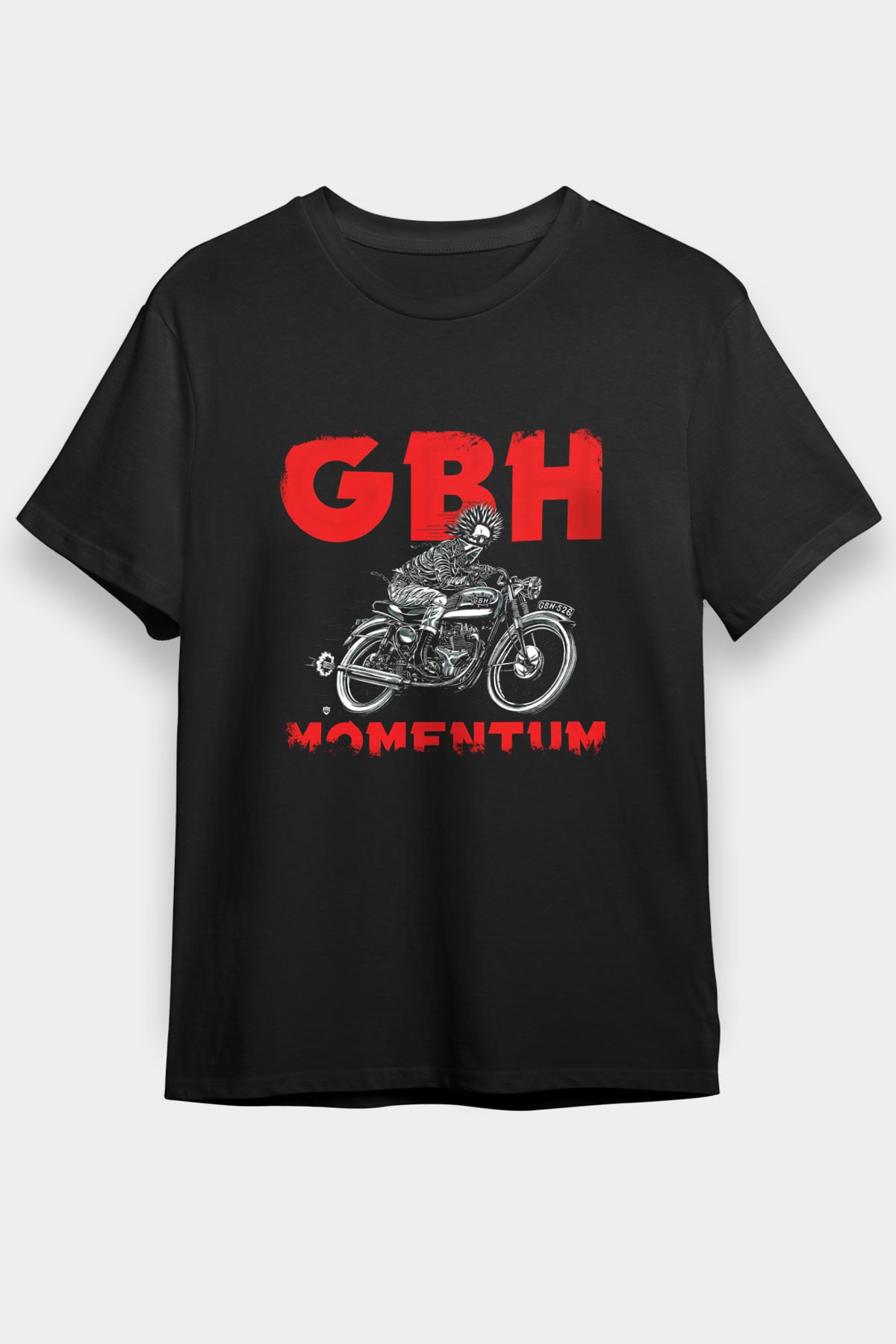 GBH Baskılı Unisex Siyah Tişört