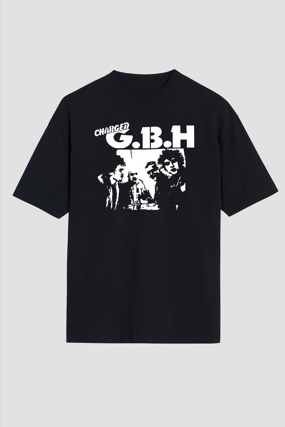 GBH Siyah Unisex Oversize Tişört T-Shirt