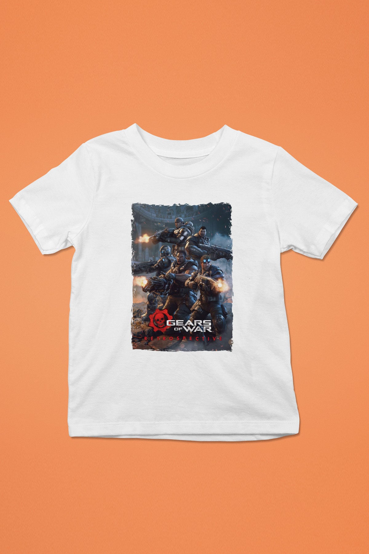 Gears of War Beyaz Unisex Çocuk Tişört