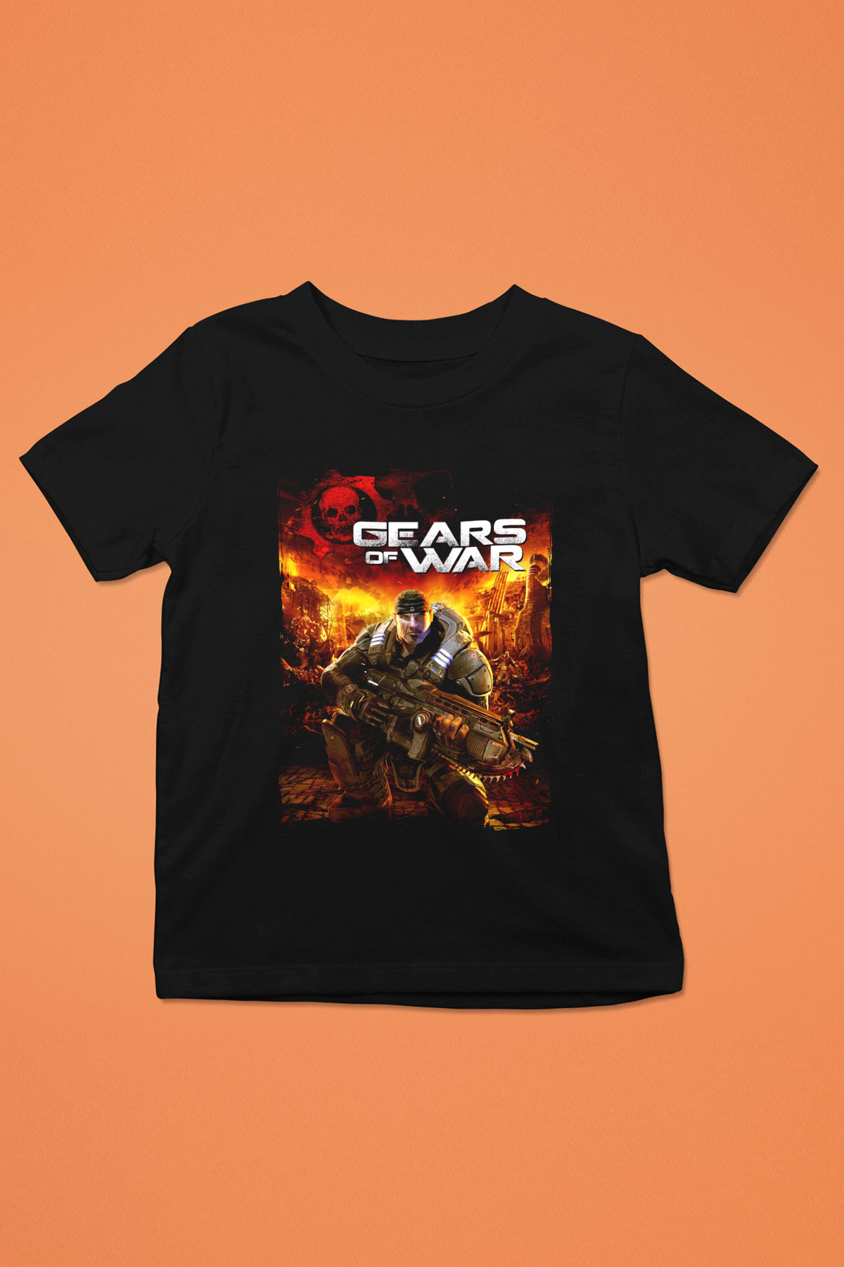 Gears of War Siyah Unisex Çocuk Tişört