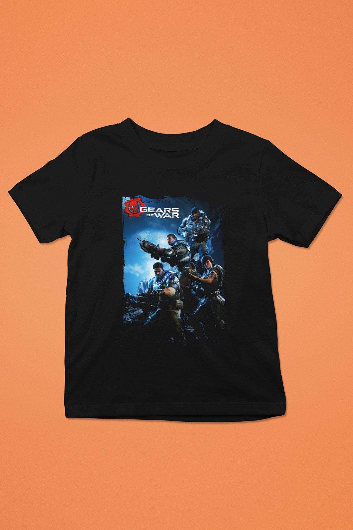 Gears of War Siyah Unisex Çocuk Tişört