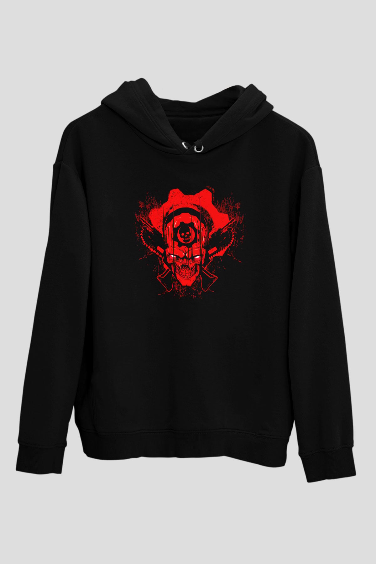 Gears of War Siyah Unisex Hoodie