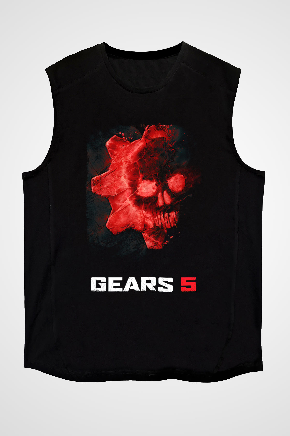 Gears of War Siyah Unisex Kolsuz Tişört