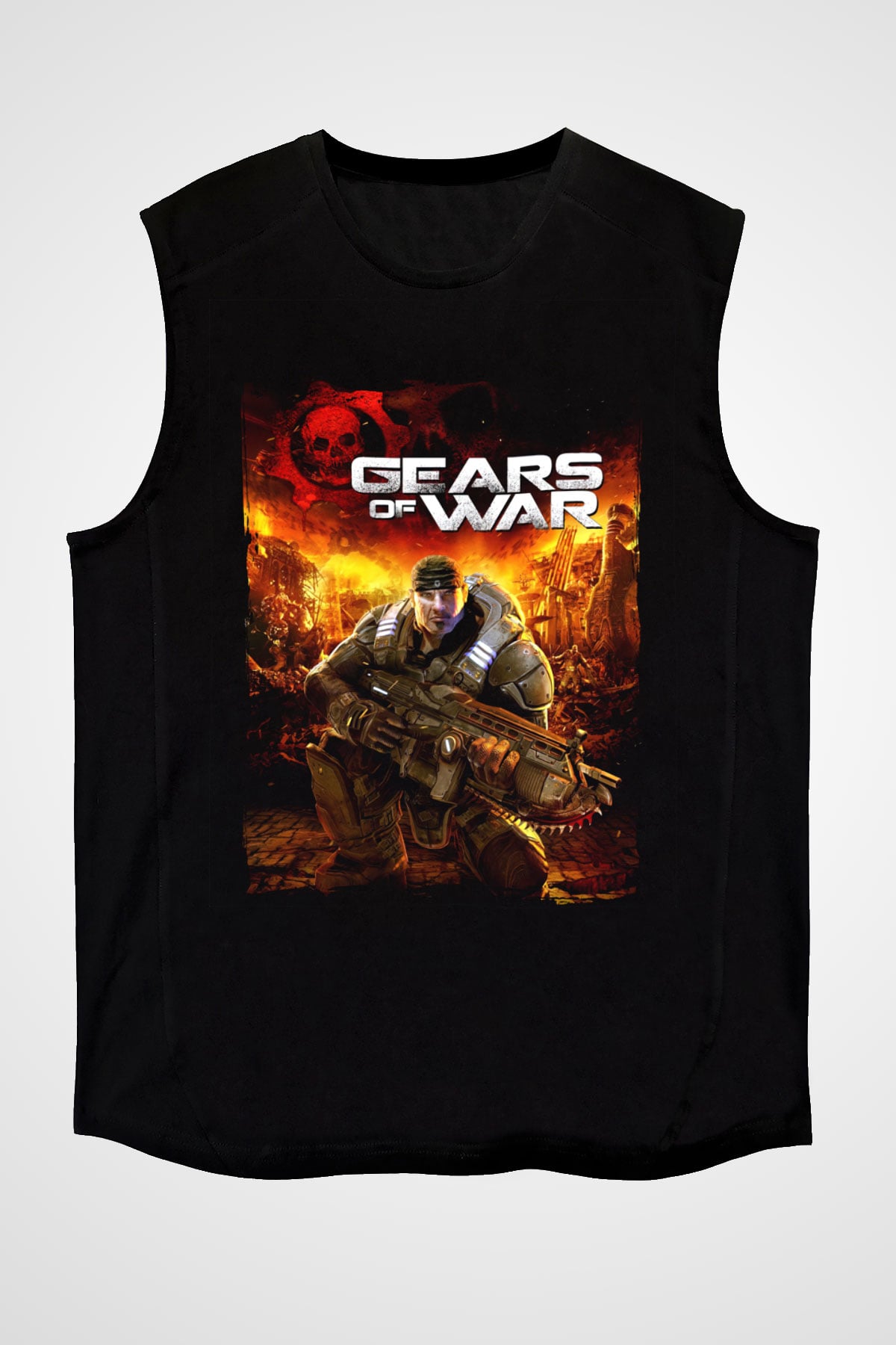 Gears of War Siyah Unisex Kolsuz Tişört