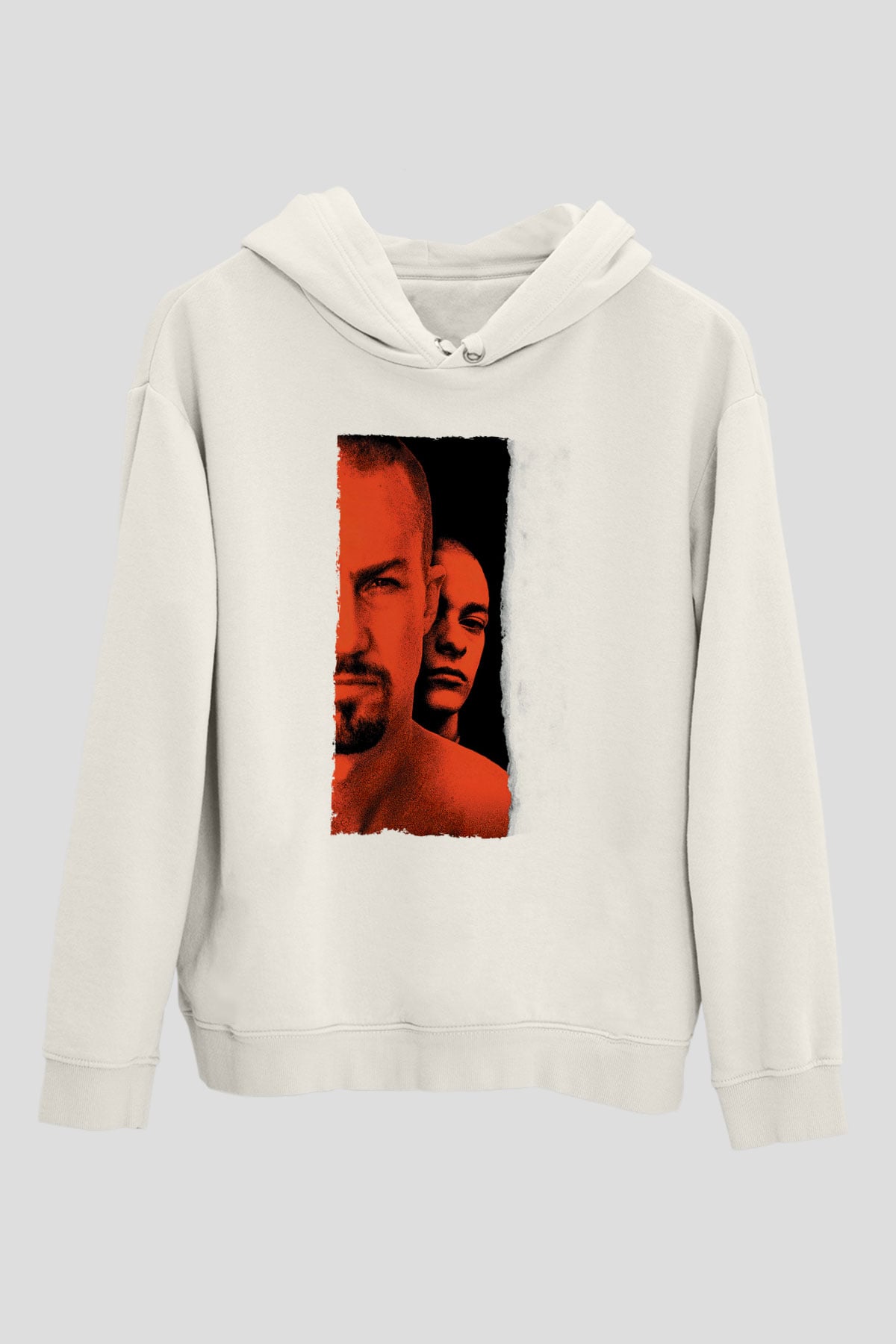 Geçmişin Gölgesinde - American History X Baskılı Beyaz Kapüşonlu Sweatshirt