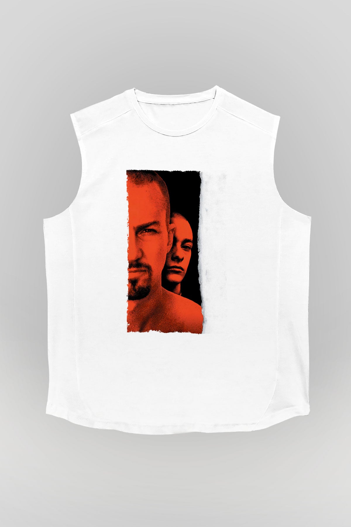 Geçmişin Gölgesinde - American History X Baskılı Beyaz Kolsuz Tişört