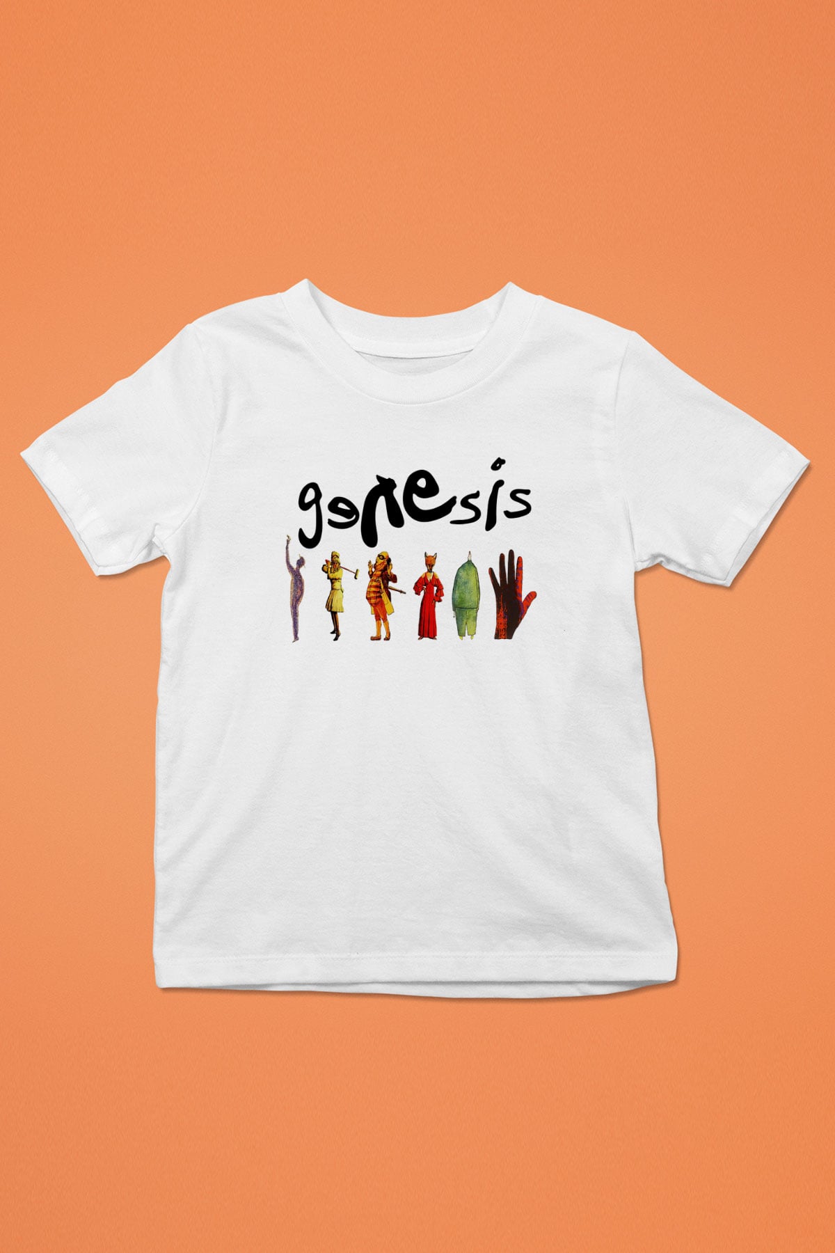 Genesis Baskılı Beyaz Unisex Çocuk Tişört