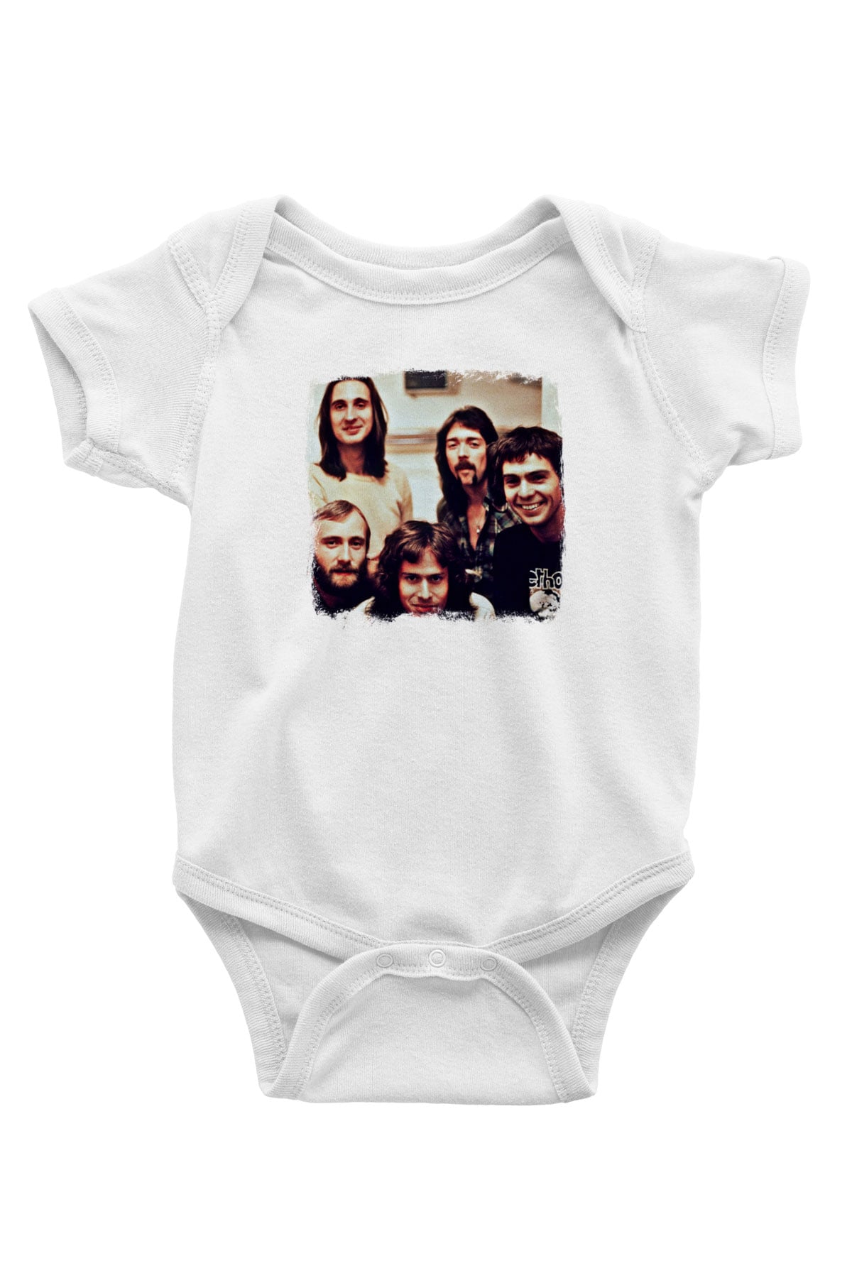 Genesis Baskılı Unisex Beyaz Bebek Body - Zıbın