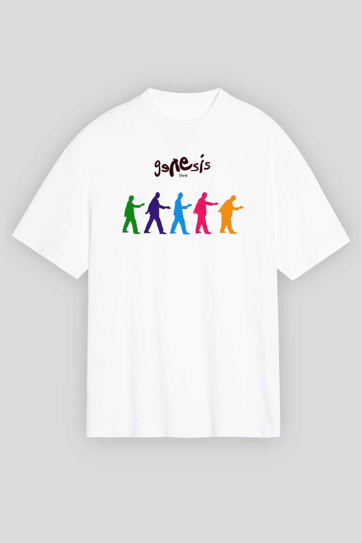 Genesis Beyaz Unisex Oversize Tişört T-Shirt
