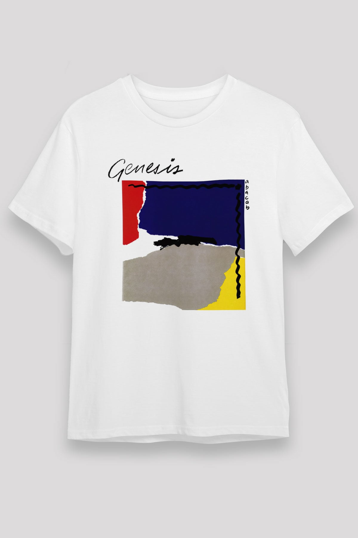 Genesis Beyaz Unisex Tişört T-Shirt - TişörtFabrikası
