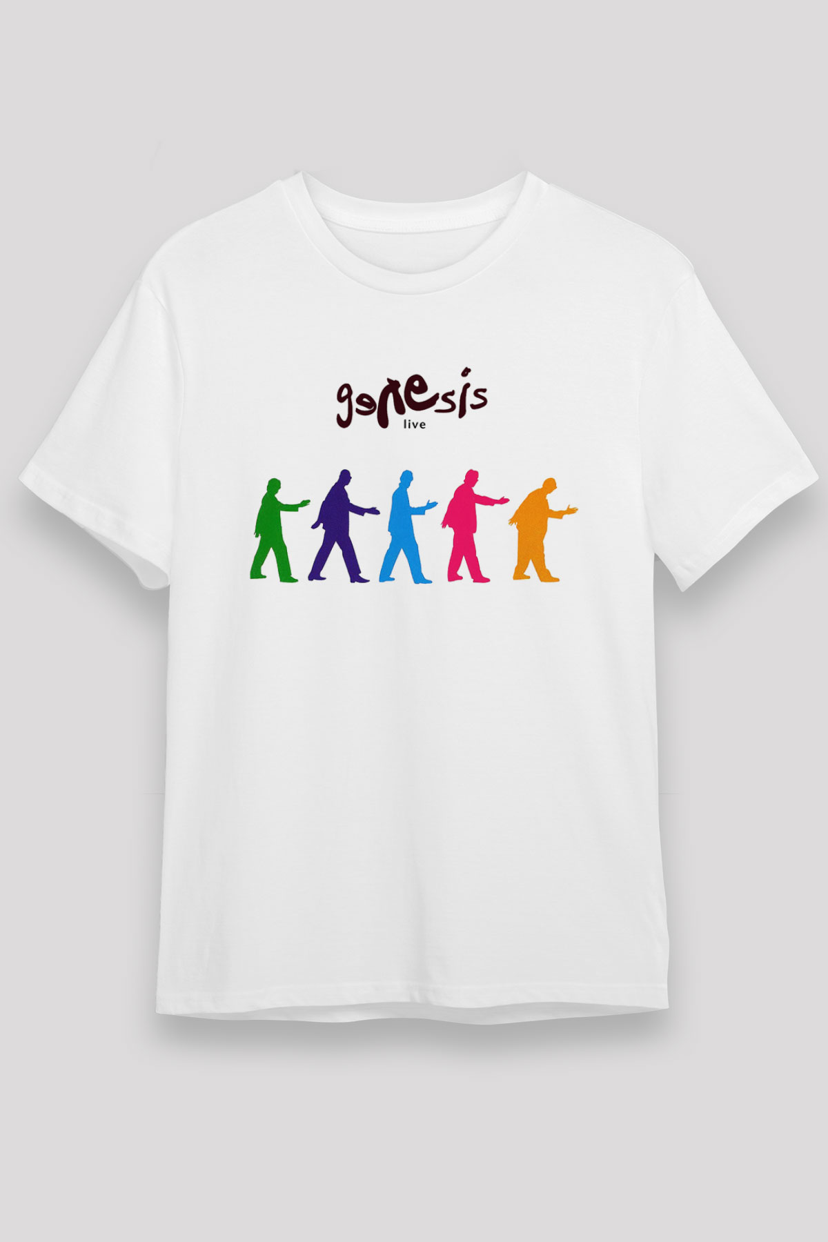 Genesis Beyaz Unisex Tişört T-Shirt - TişörtFabrikası