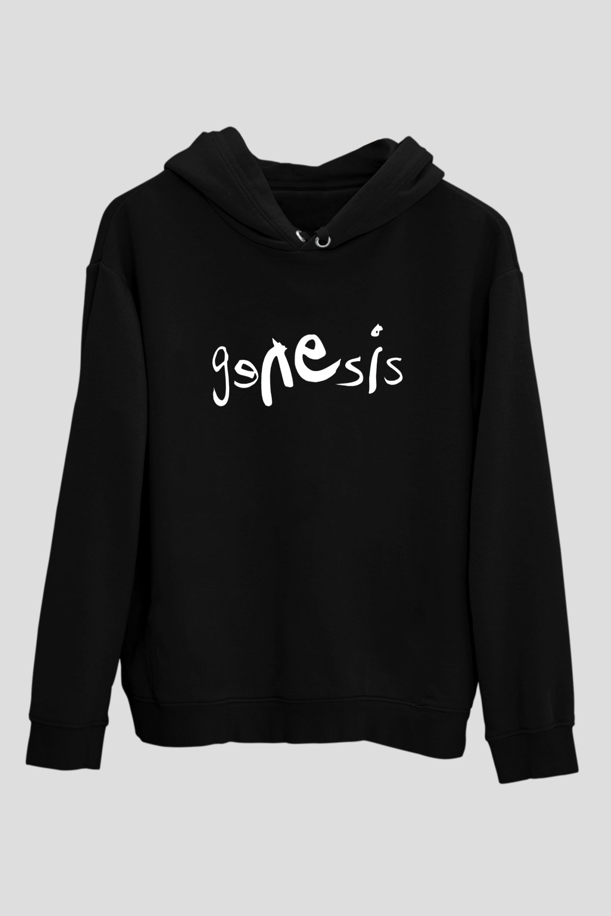 Genesis Siyah Unisex Hoodie