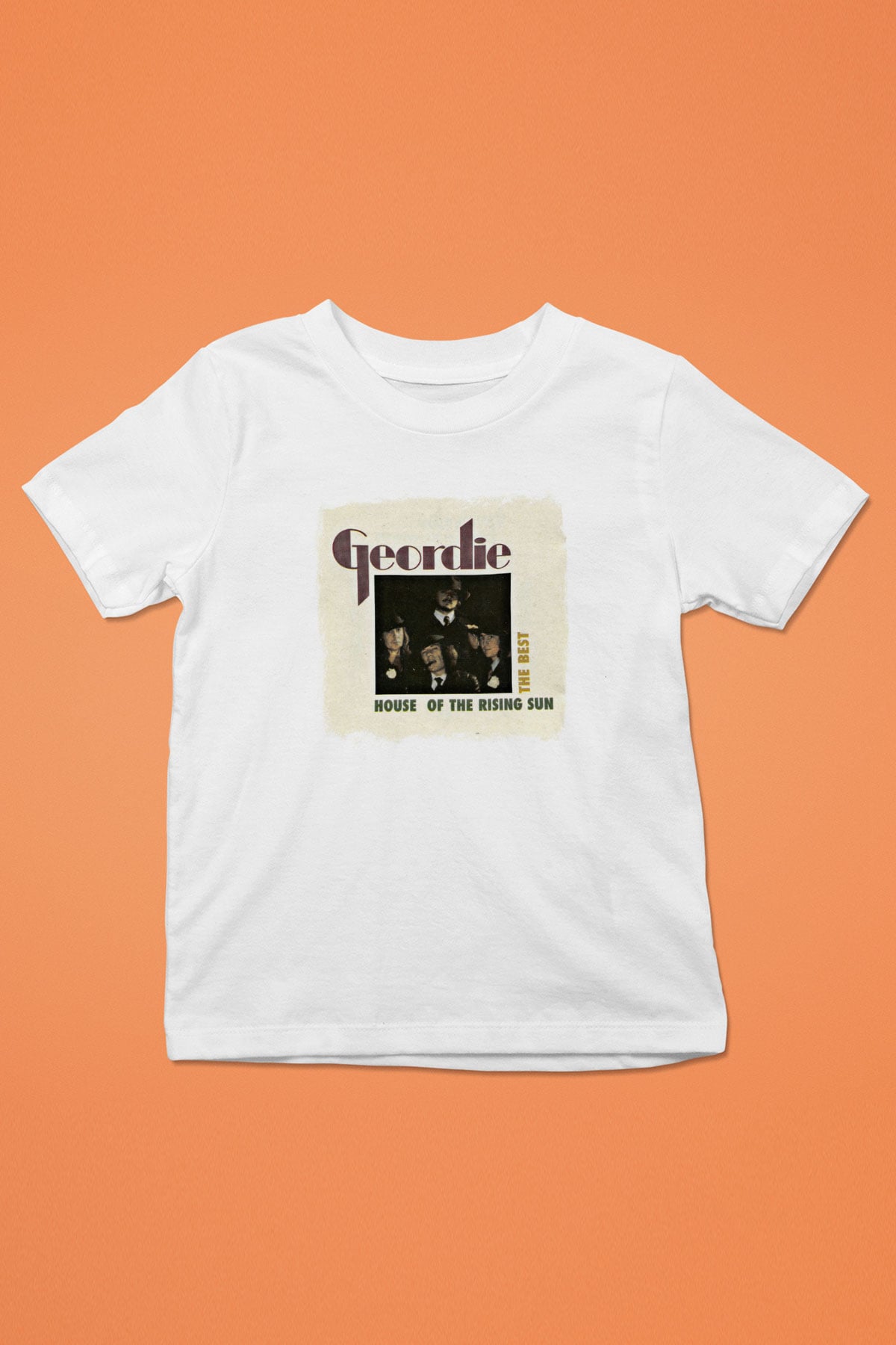 Geordie Baskılı Unisex Beyaz Çocuk Tişört